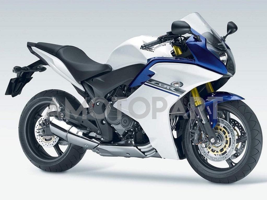 Amotopart 2011-2013 CBR600F Honda Blue & White Fairing Kit
