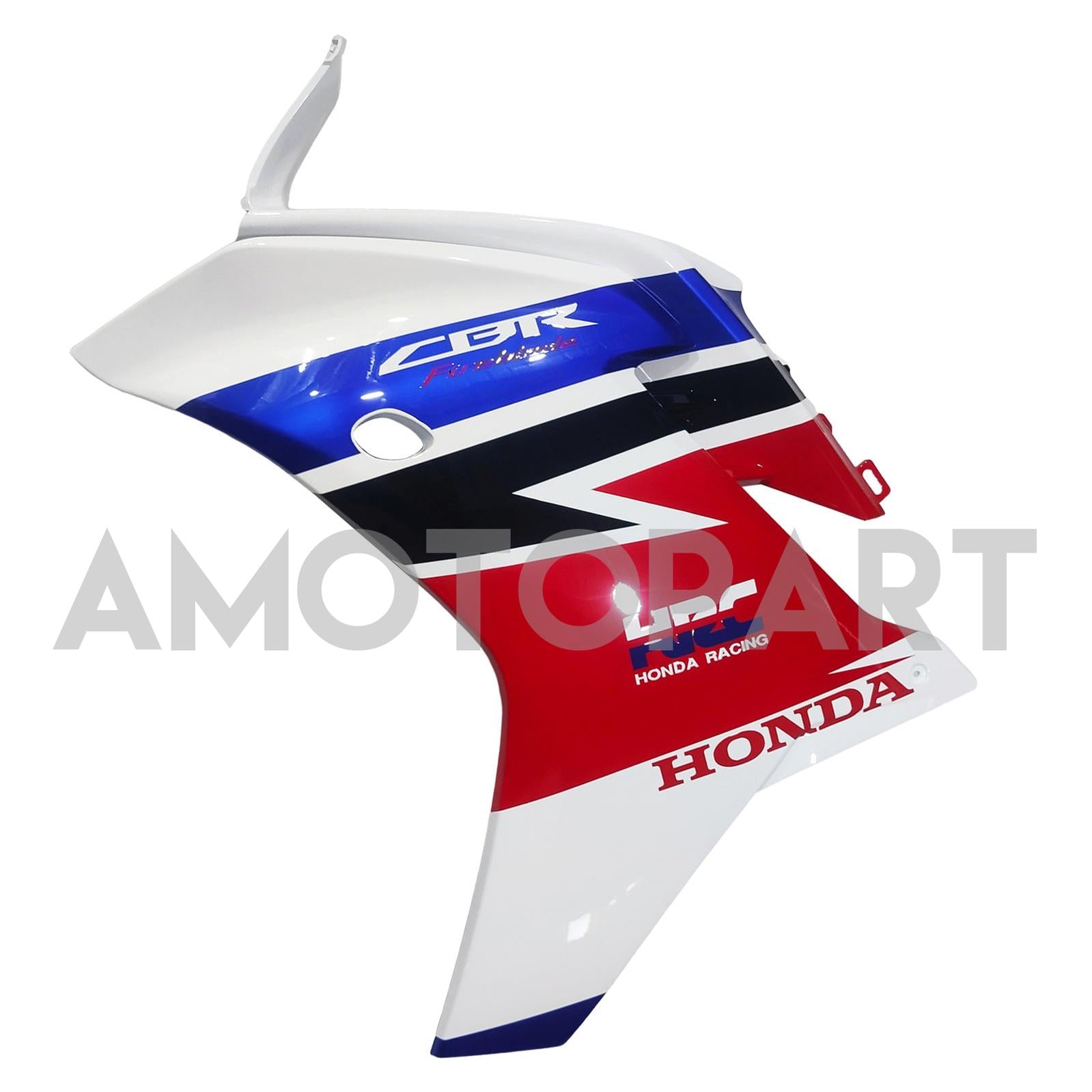 Amotopart 2013-2015 Honda CBR500R Black White Fairing Kit