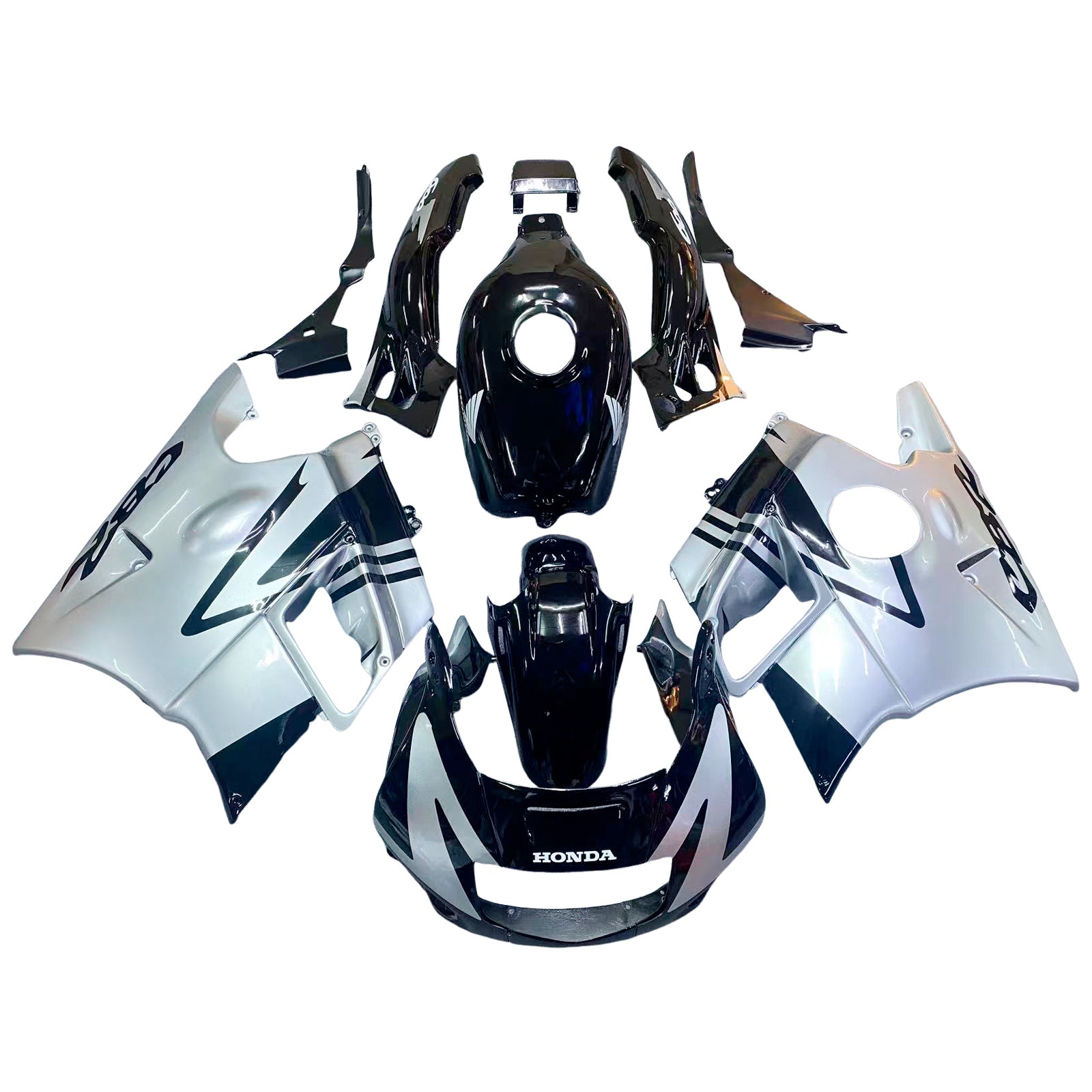 Amotopart 1991-1994 Honda CBR600 F2 Fairing Red&White Kit