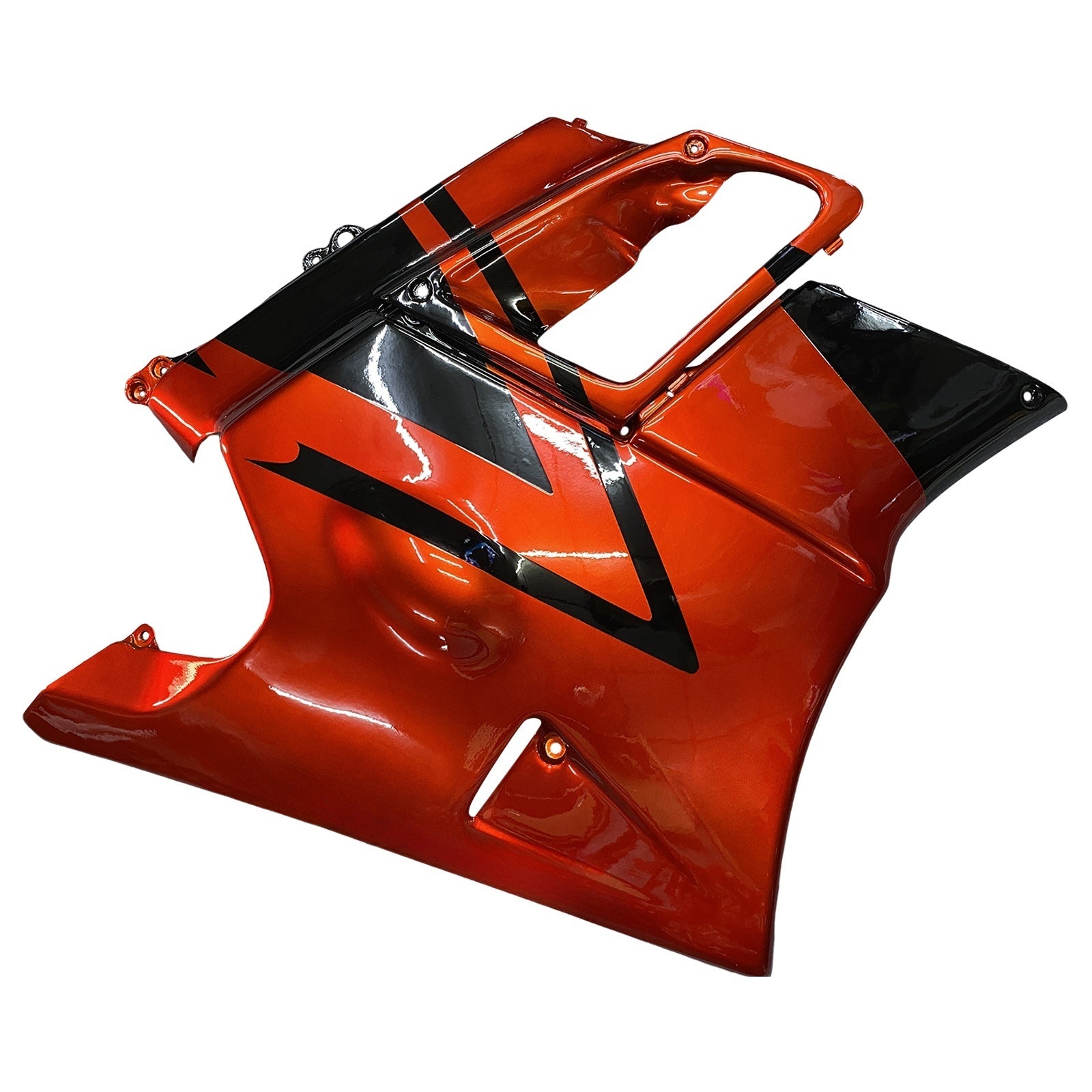 Amotopart Verkleidung für Honda CBR600 F2 (1991–1994), Dunkelorange&Schwarzes Set
