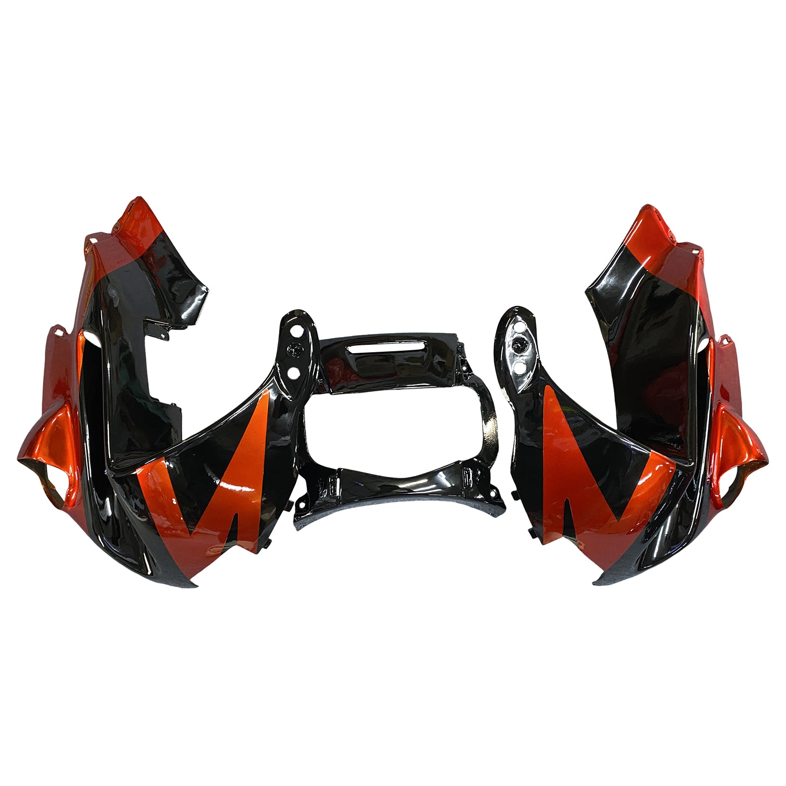 Amotopart 1991-1994 Honda CBR600 F2 Fairing Dark Orange & Black Kit