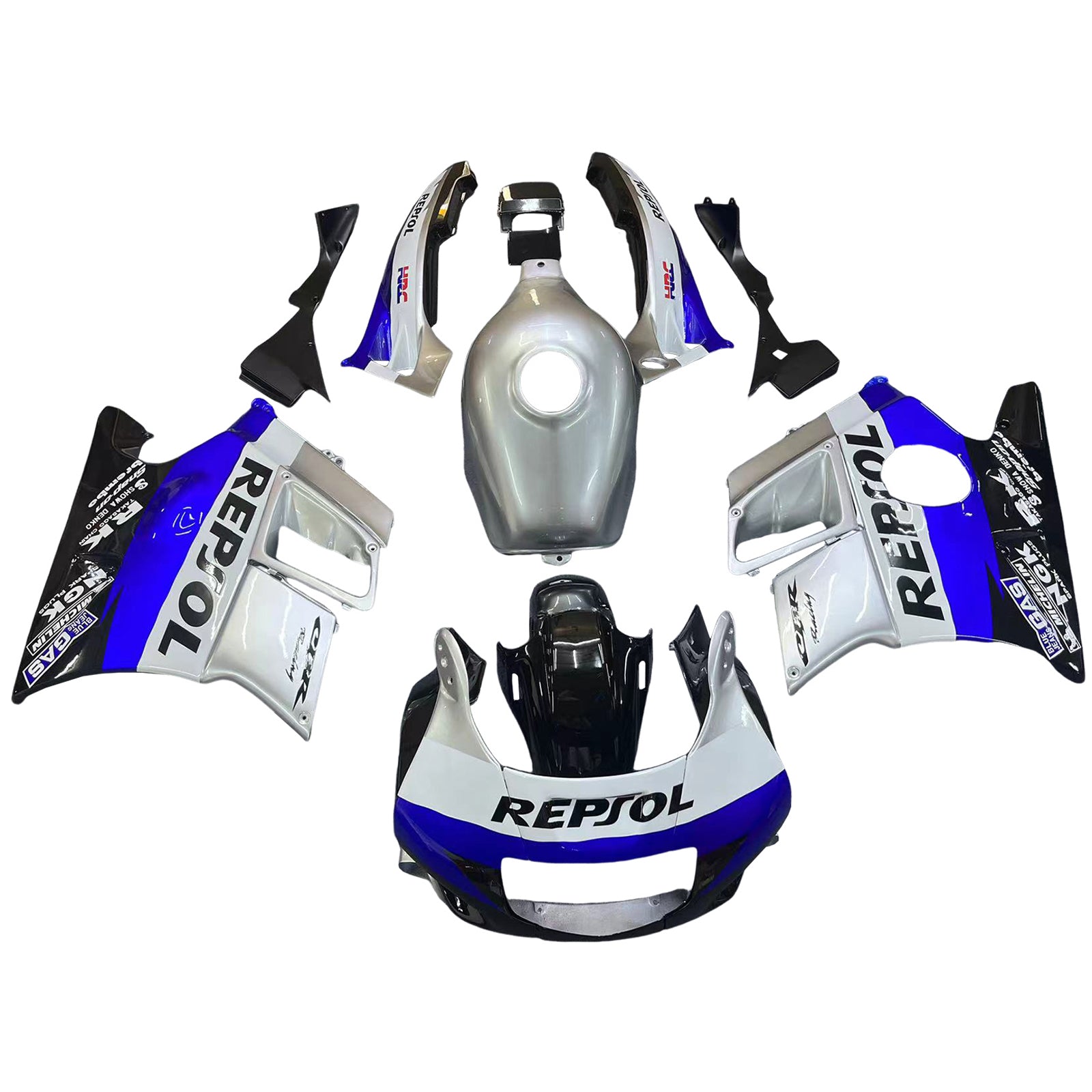 Amotopart 1991-1994 Honda CBR600 F2 Gray White Black Faxing Kit