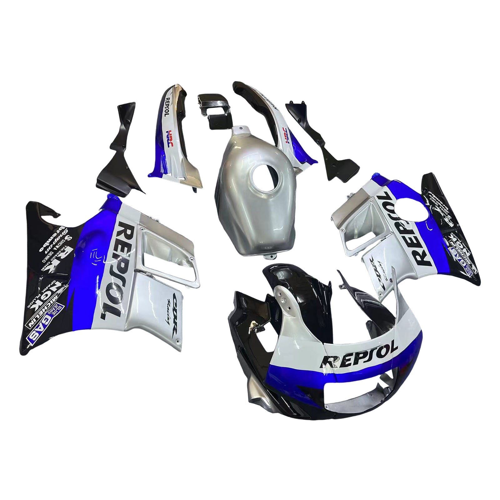 Amotopart 1991-1994 Honda CBR600 F2 Gray White Black Faxing Kit