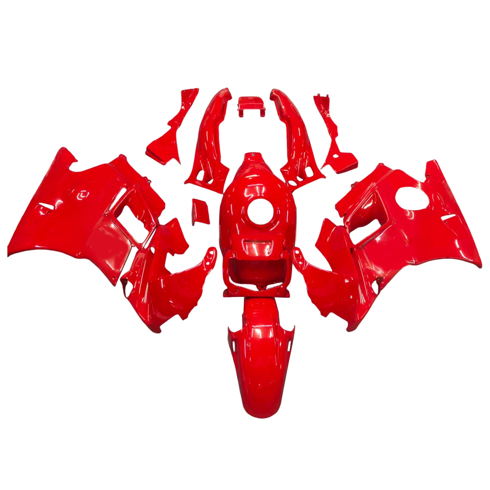 Amotopart 1991-1994 Honda CBR600 F2 Red Fairing Kit