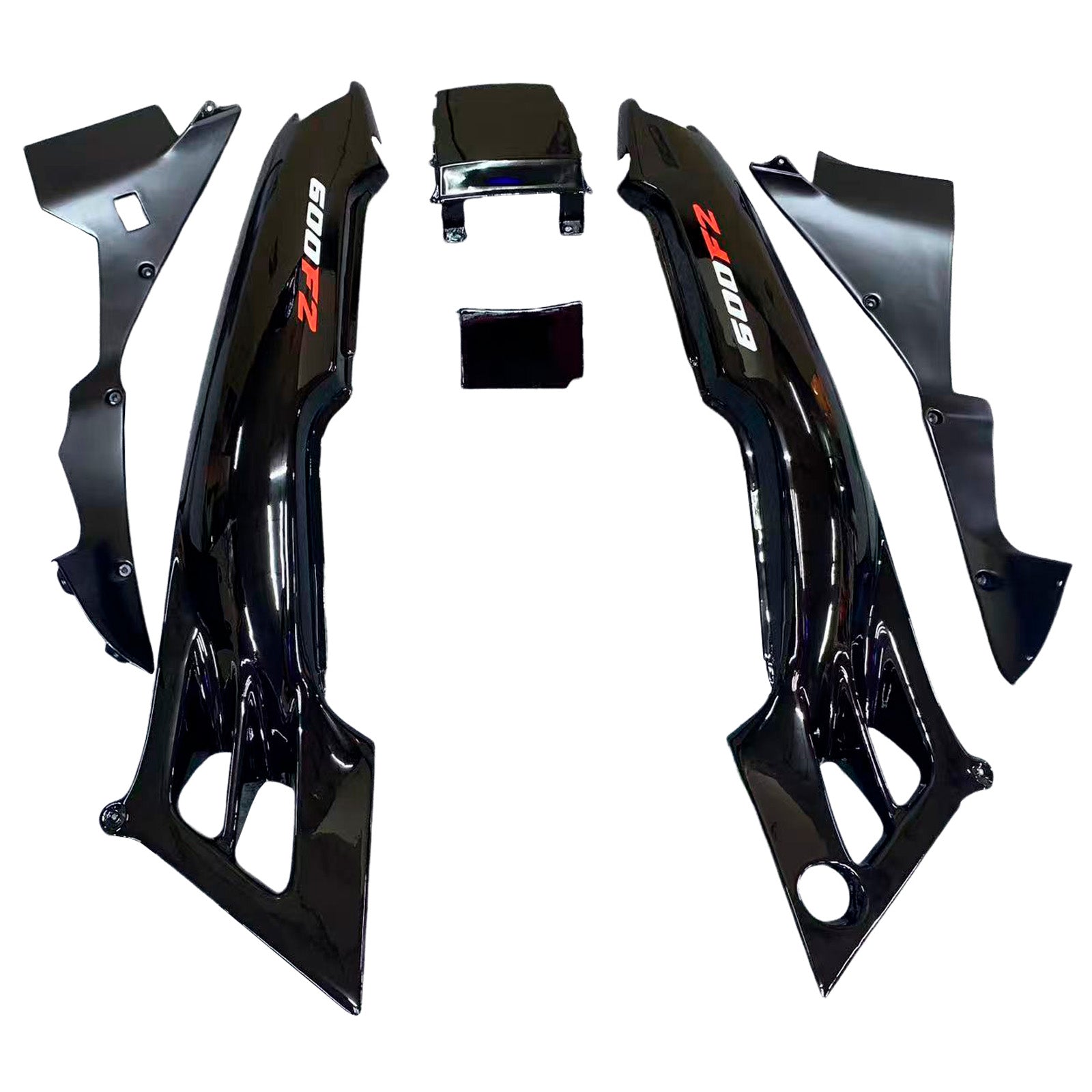 Amotopart 1991-1994 Honda CBR600 F2 Black White Fairing Kit