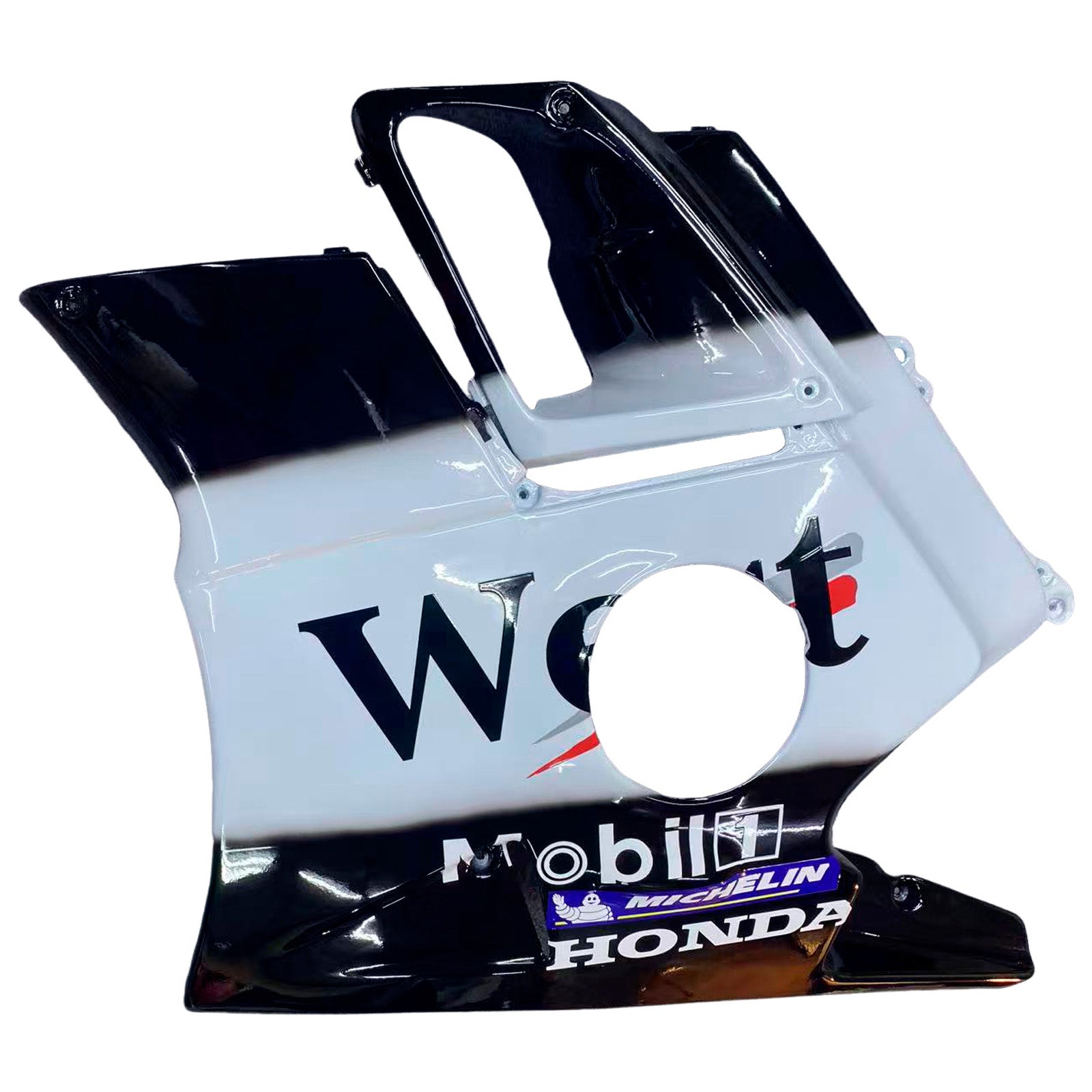 Amotopart 1991-1994 Honda CBR600 F2 Black White Fairing Kit