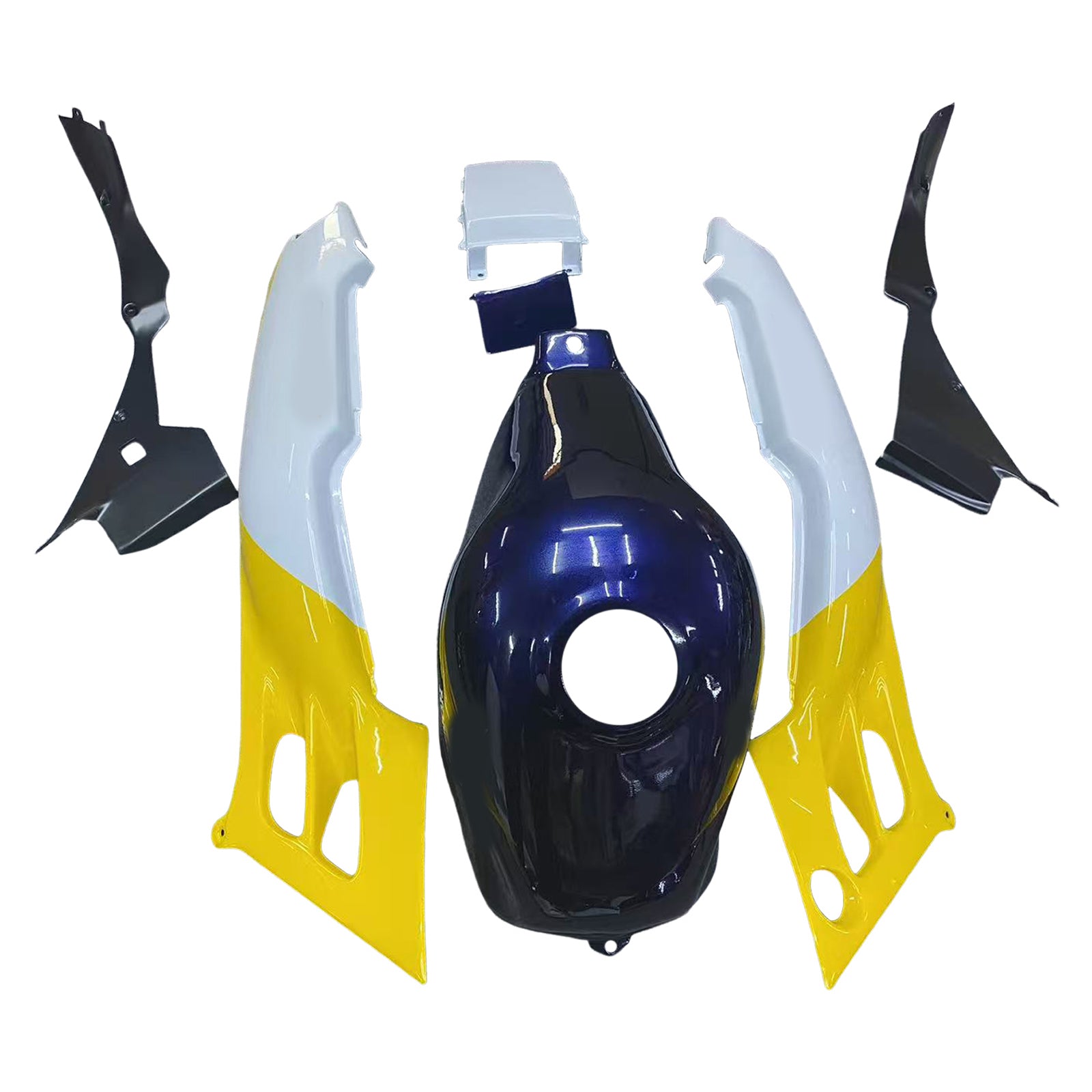 Amotopart 1991-1994 ホンダ CBR600 F2 ブラック ホワイト イエロー フェアリングキット