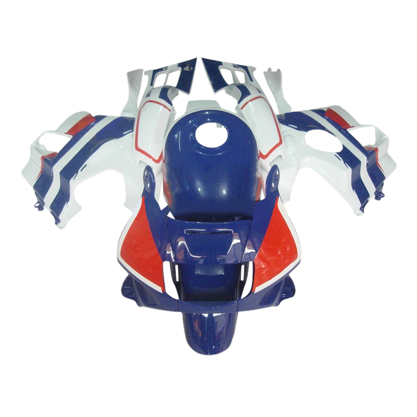 Amotopart 1991-1994 Honda CBR600 F2 Blue White Fairing Kit