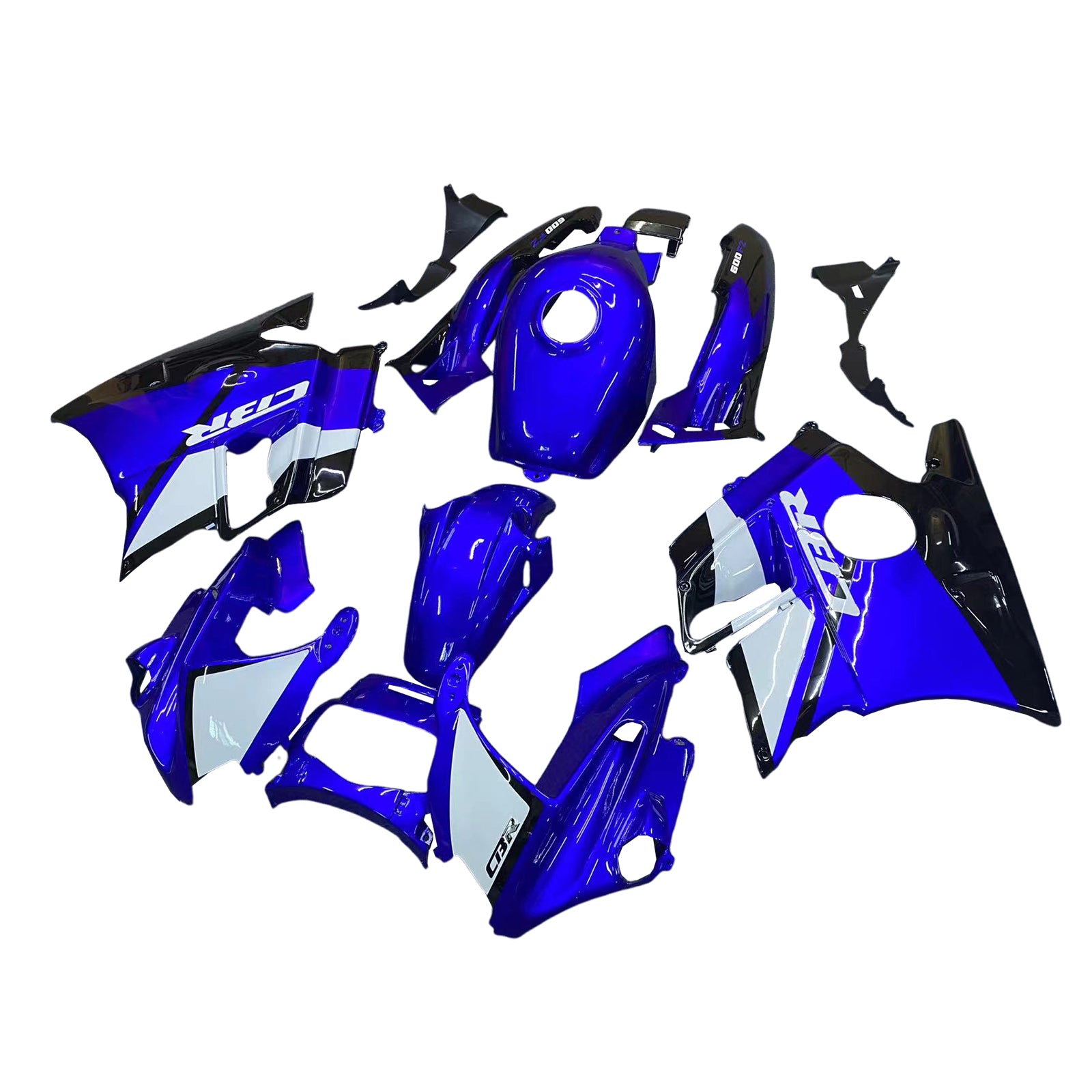 Amotopart 1991-1994 Honda CBR600 F2 Blue White Black Fairing Kit
