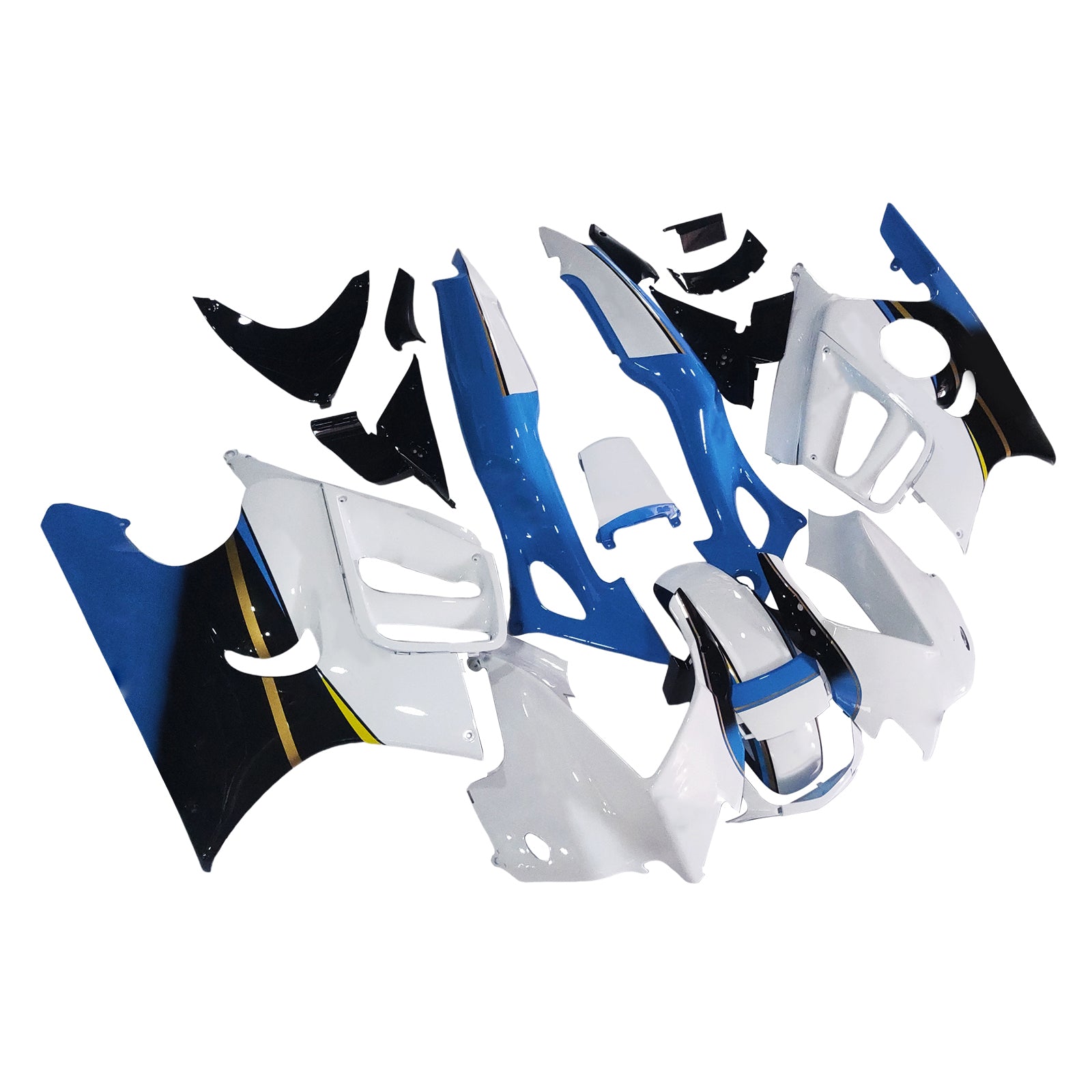 Amotopart 1997-1998 Honda CBR600 F3 Fairing Blue&White Kit