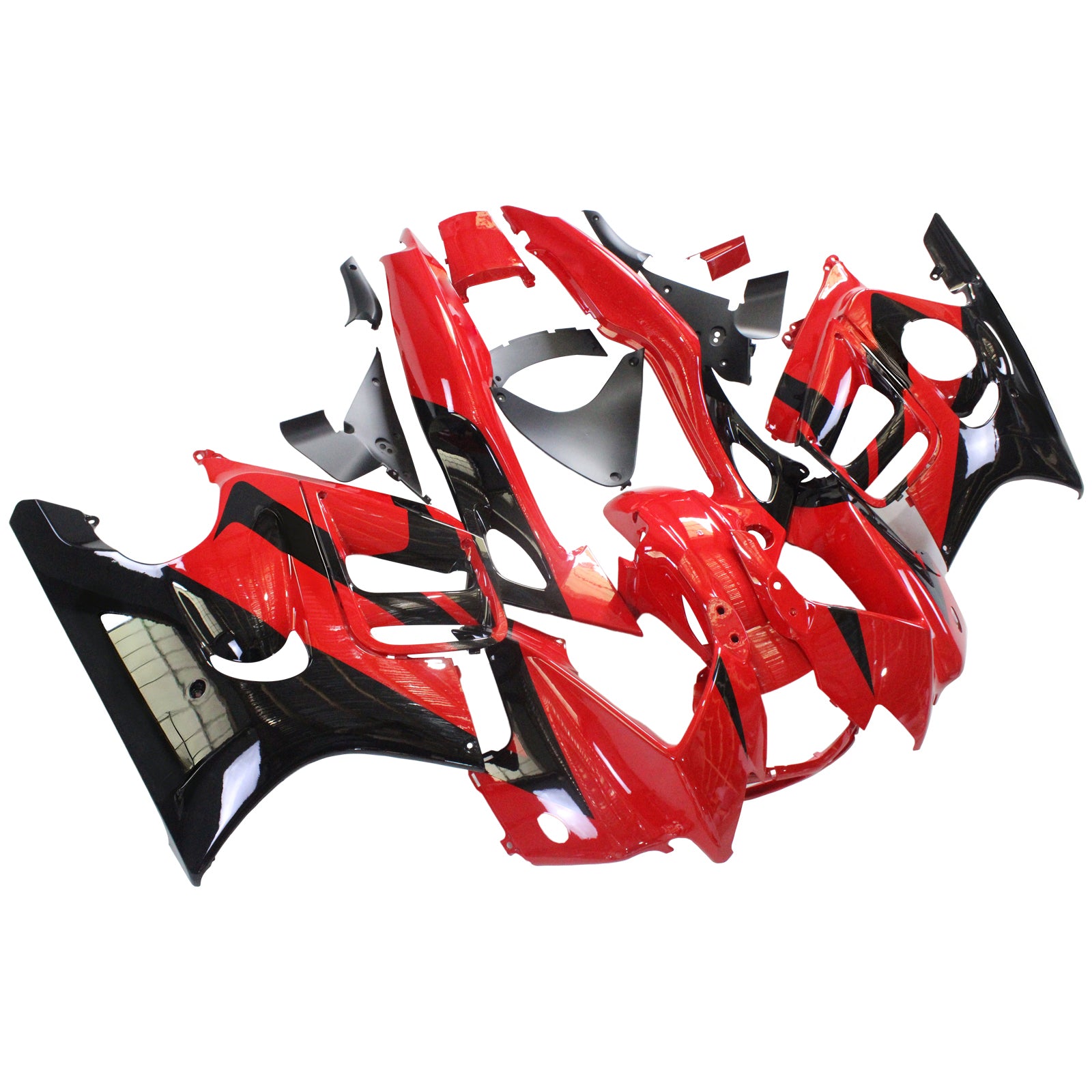 Amotopart 1997-1998 Honda CBR600 F3 Fairing Black&Red Style2 Kit