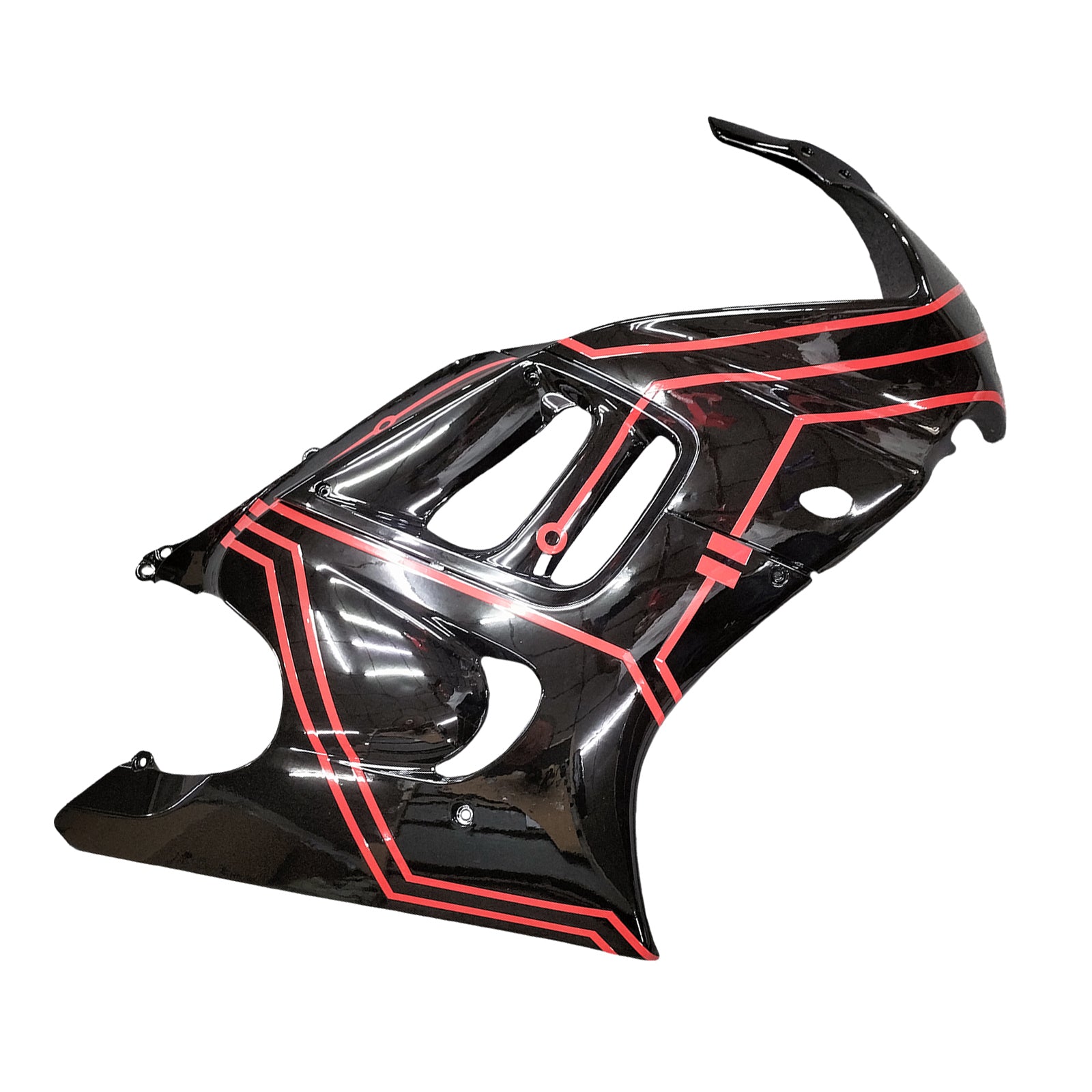 Amotopart 1997–1998 Honda CBR600 F3 Verkleidung, Schwarz & Rotes Style3-Kit