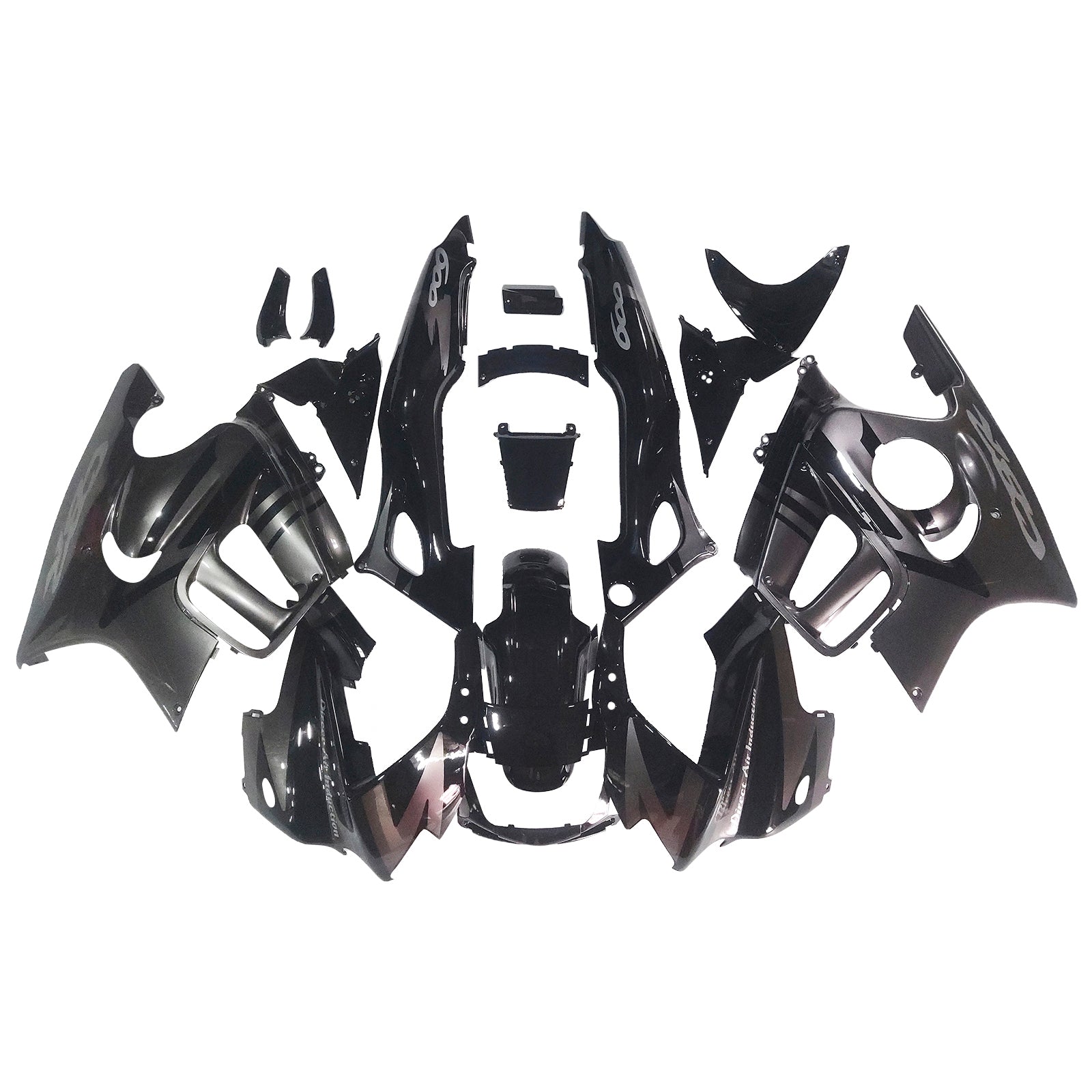 Amotopart 1997-1998 CBR600 F3 Honda Black Grey Fairing Kit