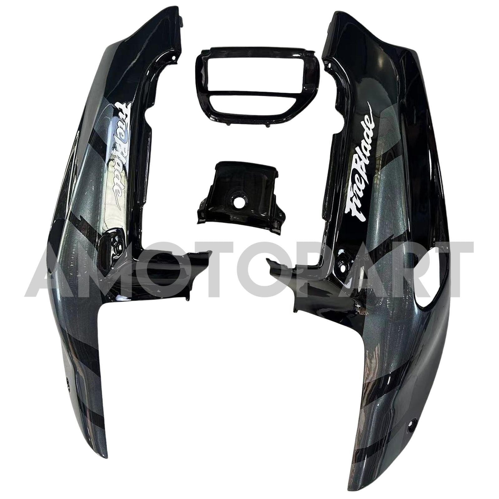 Amotopart 1992-1993 Honda CBR900RR 893 Fairing Black & Grey Kit