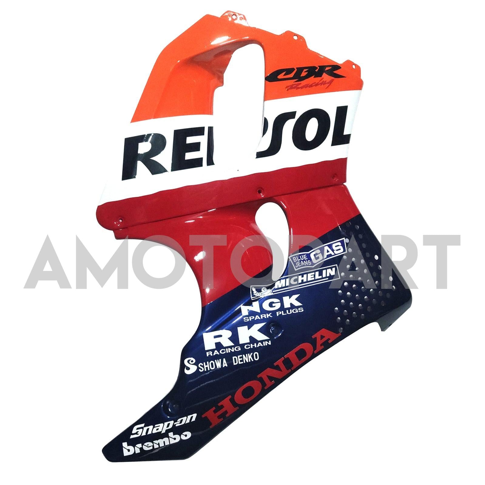 Amotopart 1992-1993 Honda CBR900RR 893 Fairing Orange&Red Repjol Kit