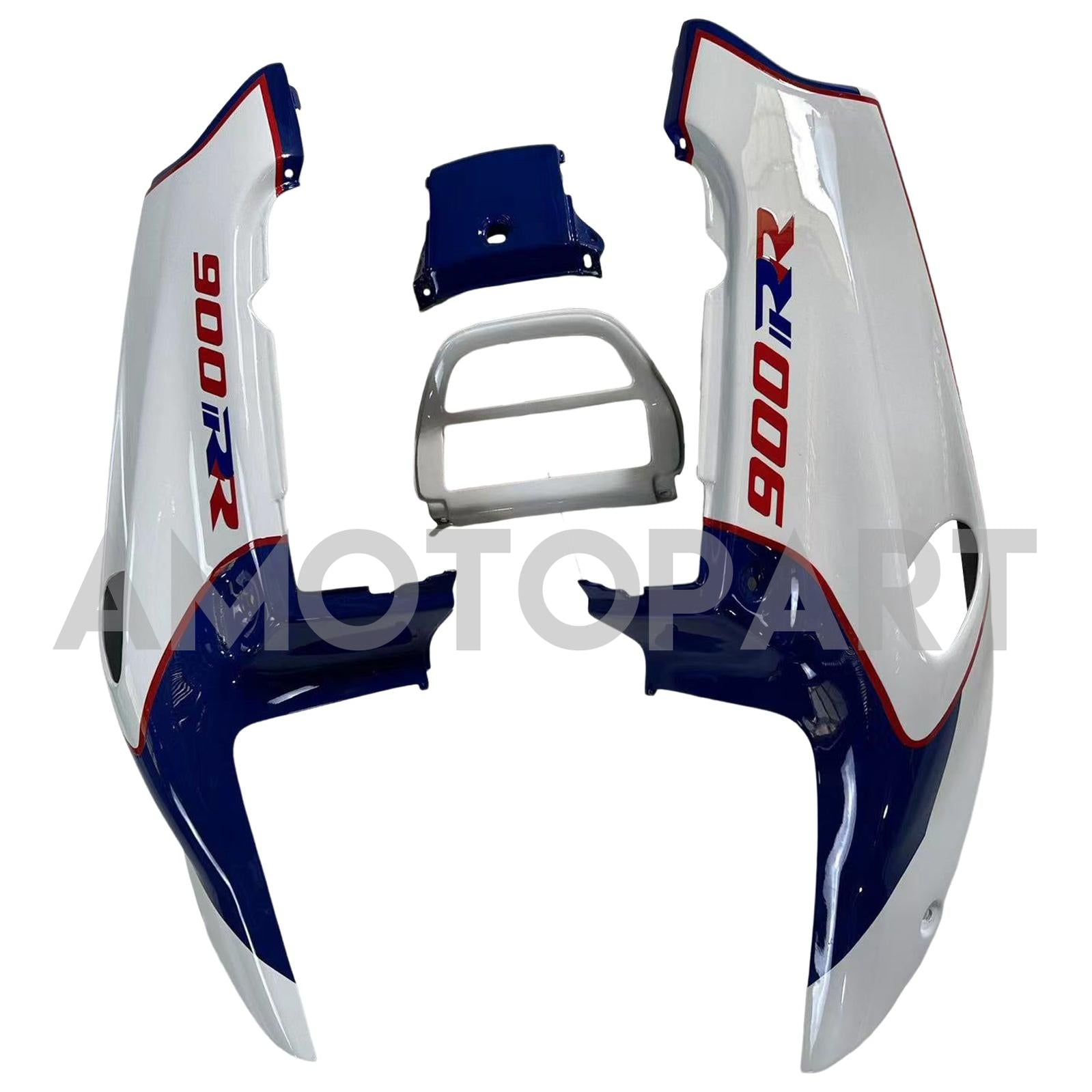 Amotopart 1992-1993 Honda CBR900RR 893 Fairing White Blue Kit