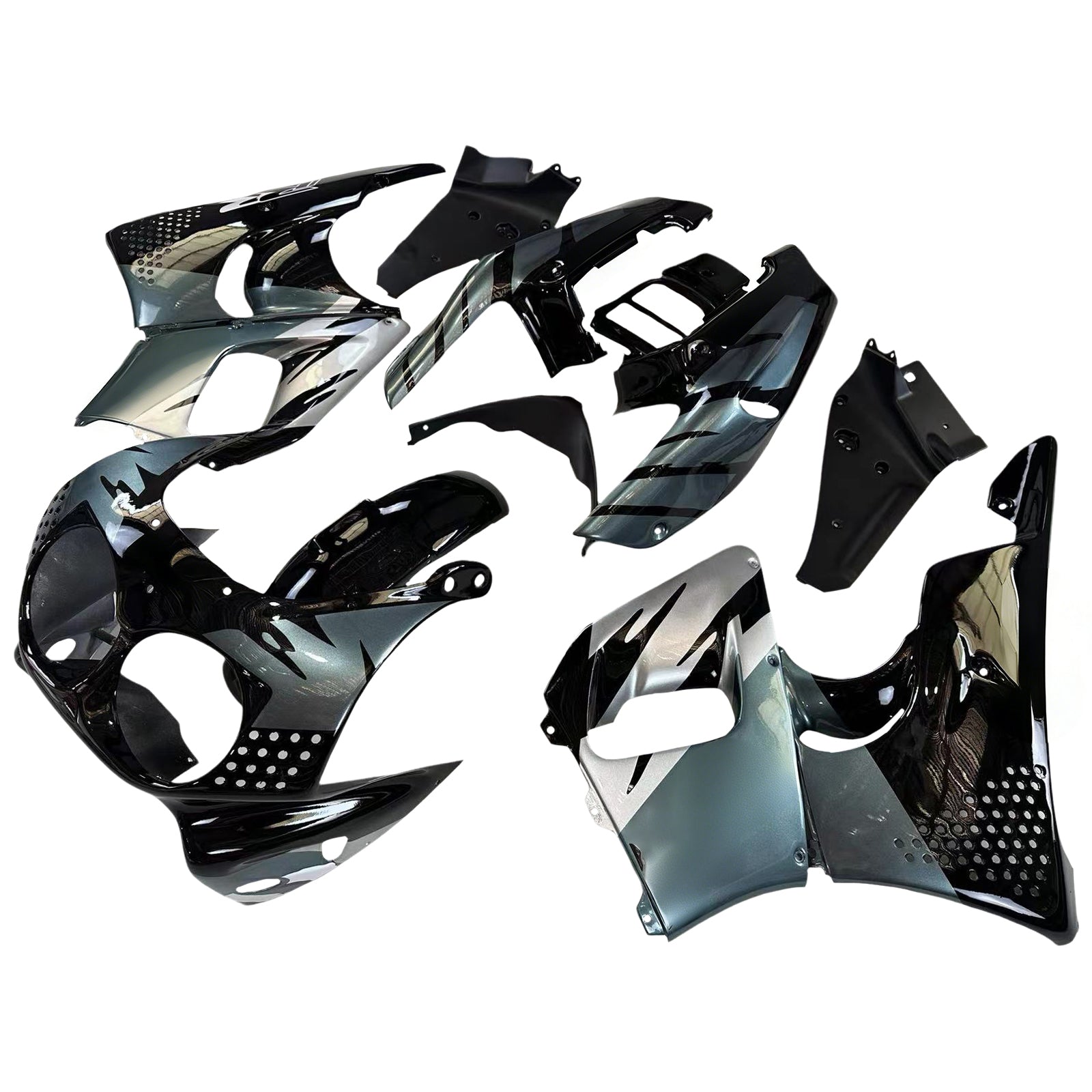 Amotopart 1992-1993 ホンダ CBR900RR 893 フェアリング ブラック&グレー キット