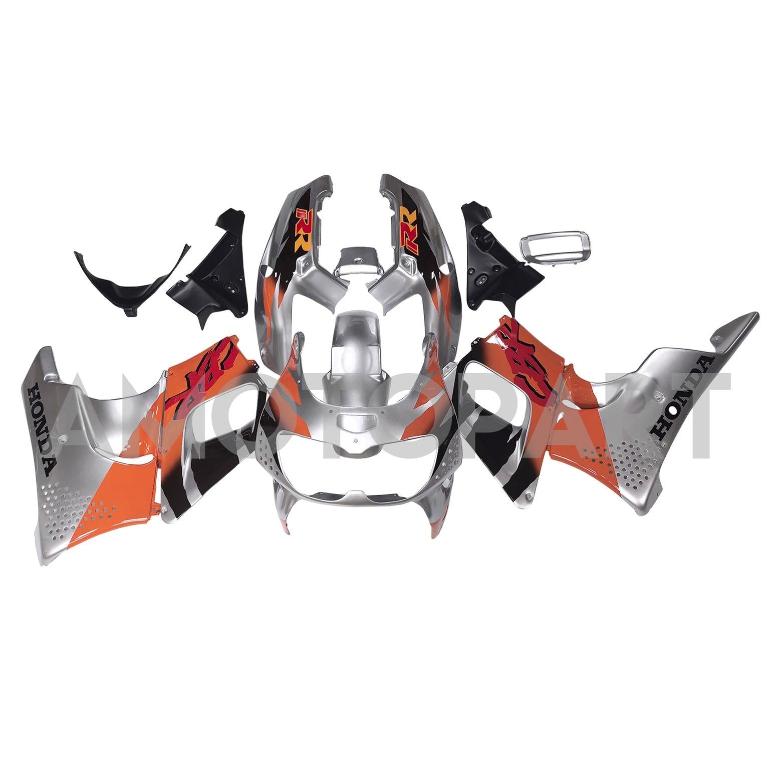 Amotopart 1994-1995 Honda CBR900RR Silver Fairing Kit