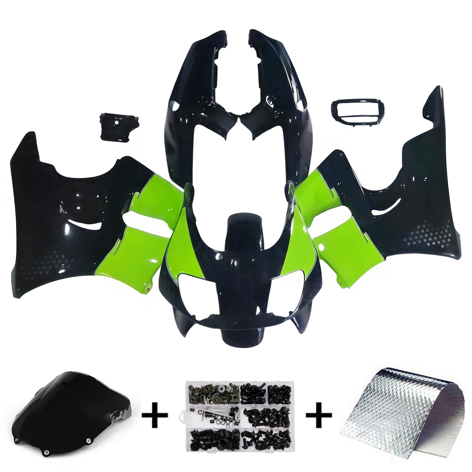 Amotopart 1994-1995 Honda CBR900RR 893 Fairing Blue&Green Kit