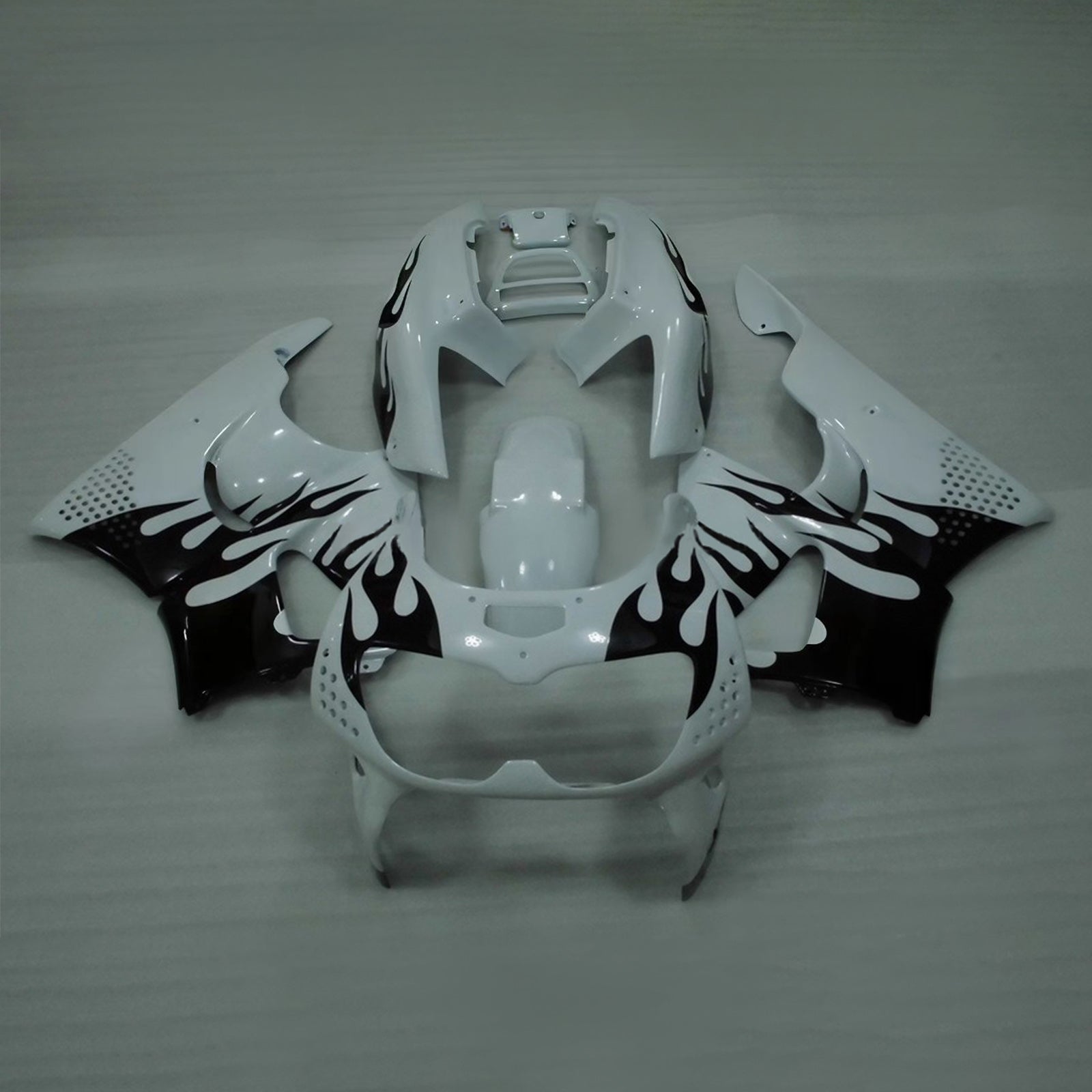Amotopart 1994-1995 Honda CBR900RR 893 Fairing White&Black Kit