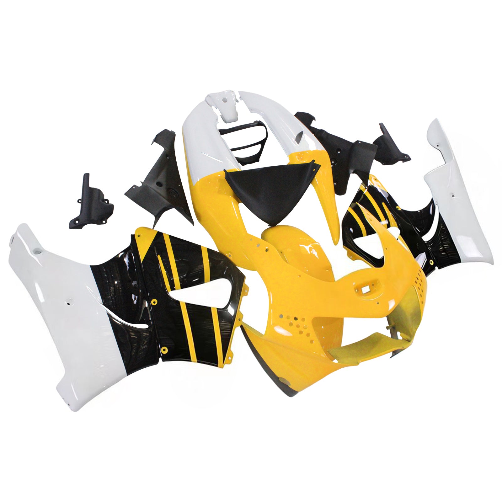 Amotopart 1998-1999 Honda CBR900RR 919 Fairing Black&Yellow Kit