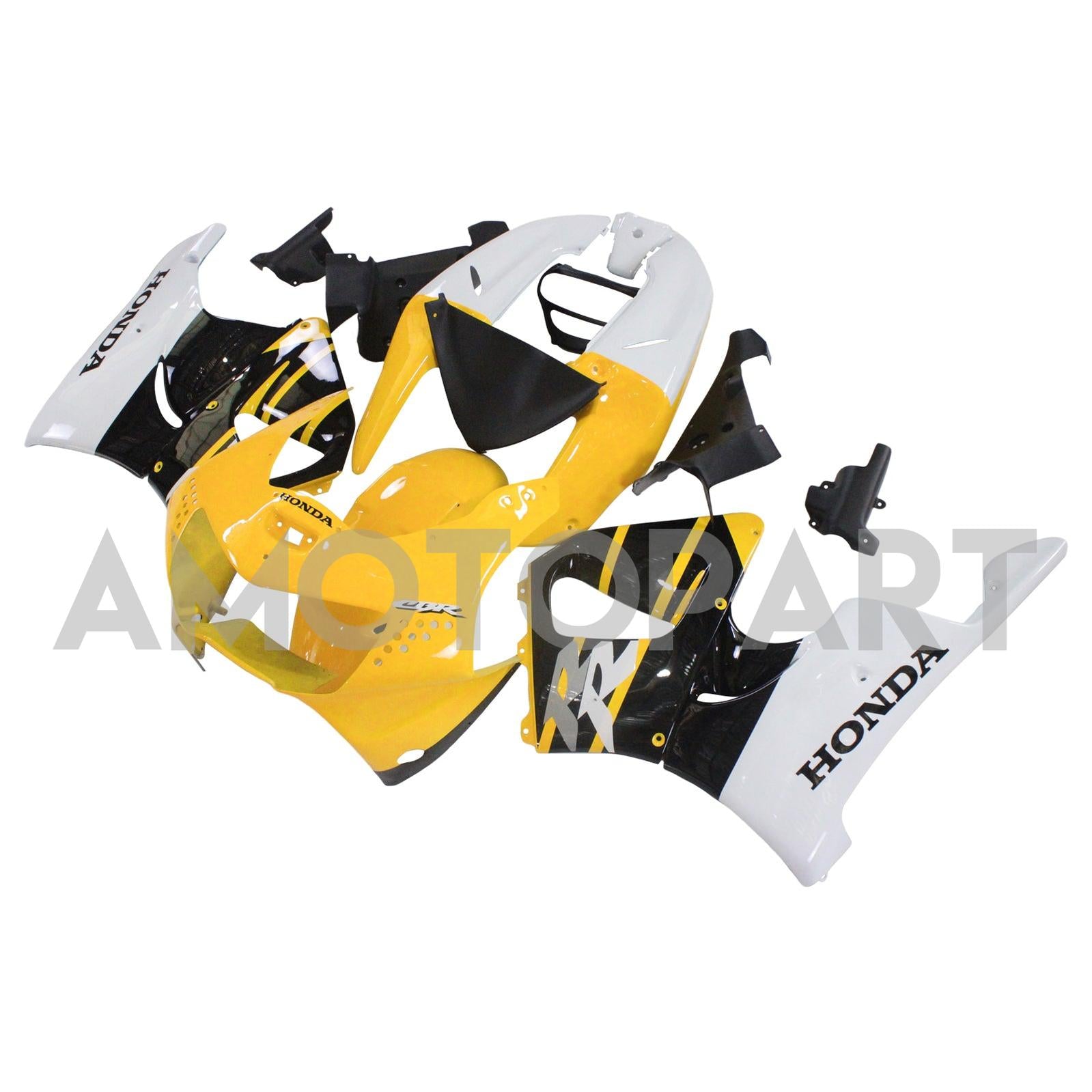 Amotopart 1998-1999 Honda CBR900RR 919 Fairing Black&Yellow Kit