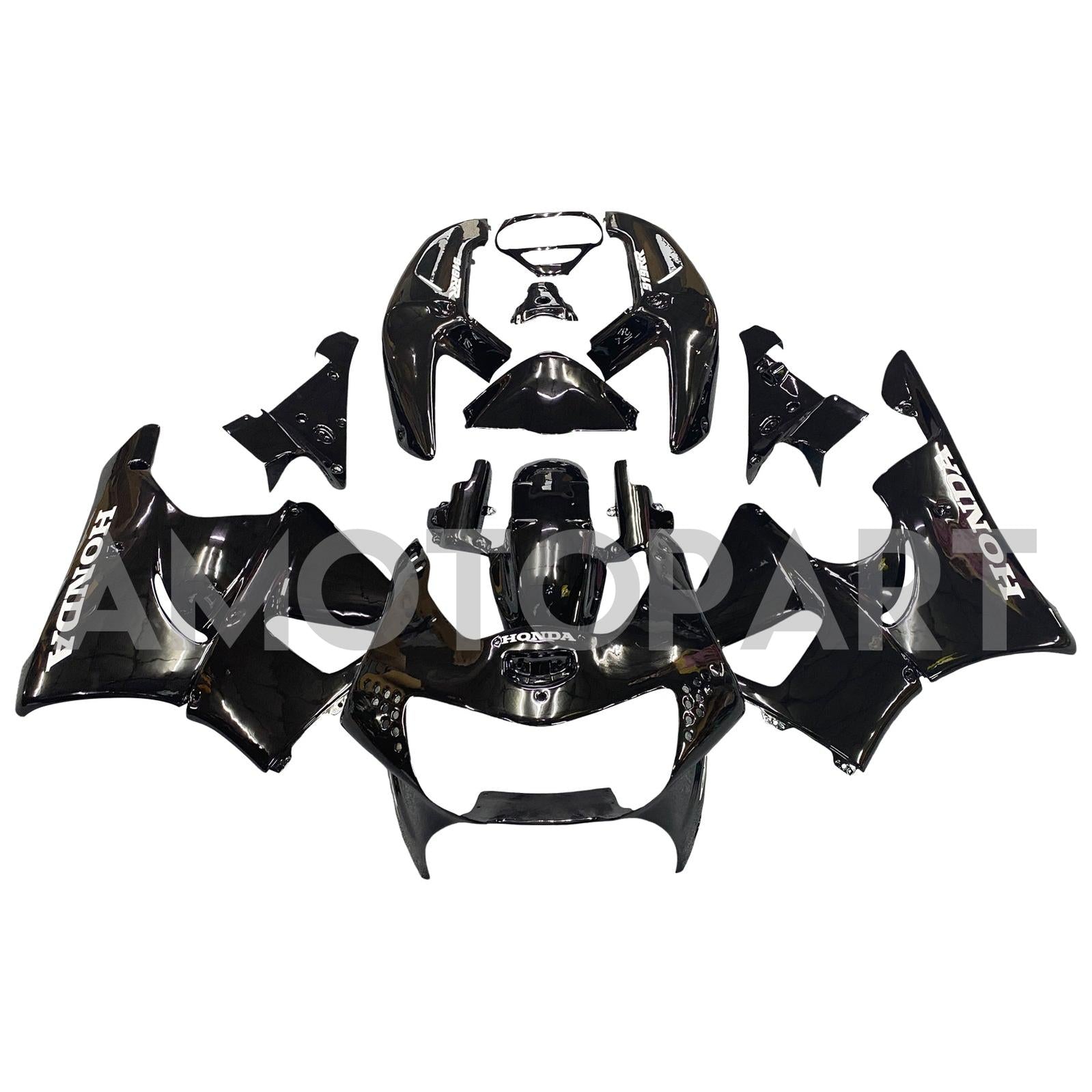 Amotopart 1998-1999 Honda CBR900RR 919 Fairing Black Kit