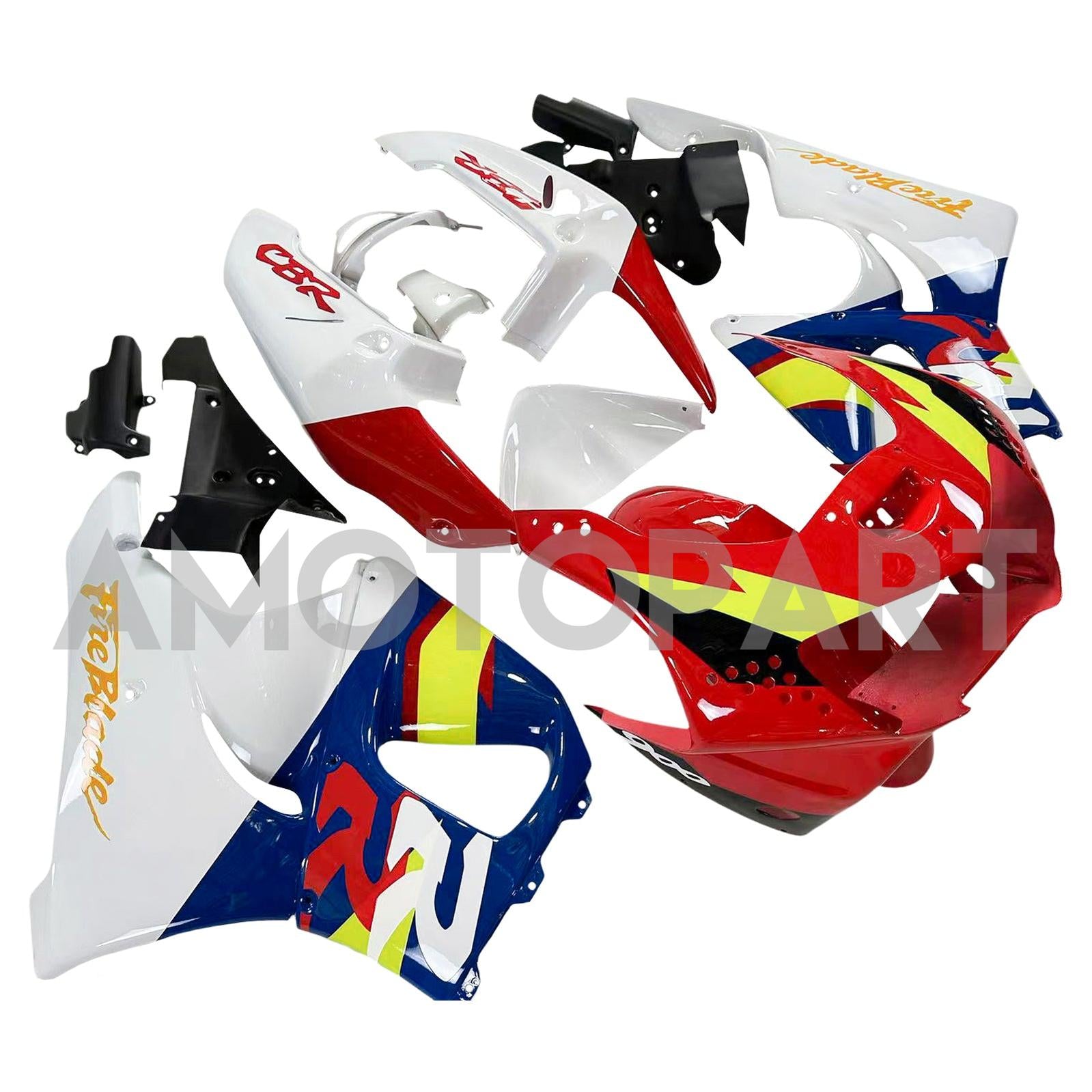 Amotopart 1998-1999 Honda CBR900RR 919 Fairing Blue & Red Kit