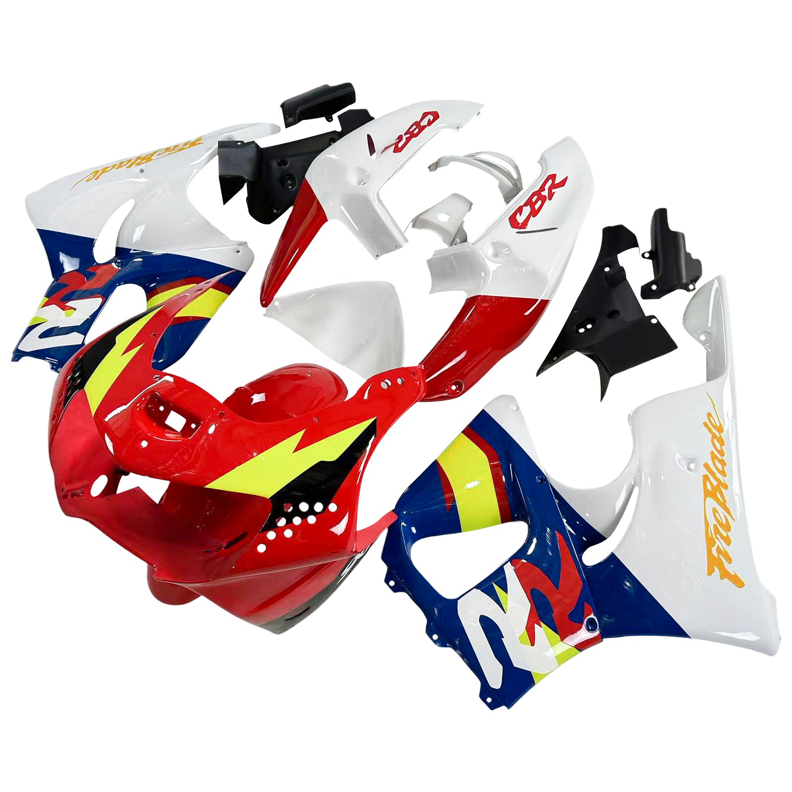 Amotopart 1998-1999 Honda CBR900RR 919 Fairing Blue & Red Kit