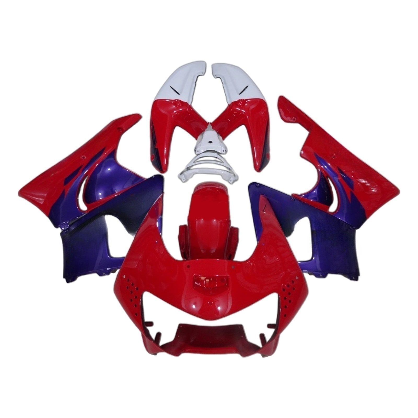 AMOTOPT 1998-1999 HONDA CBR900RR 919 RED AZUL Branco Branco Kit