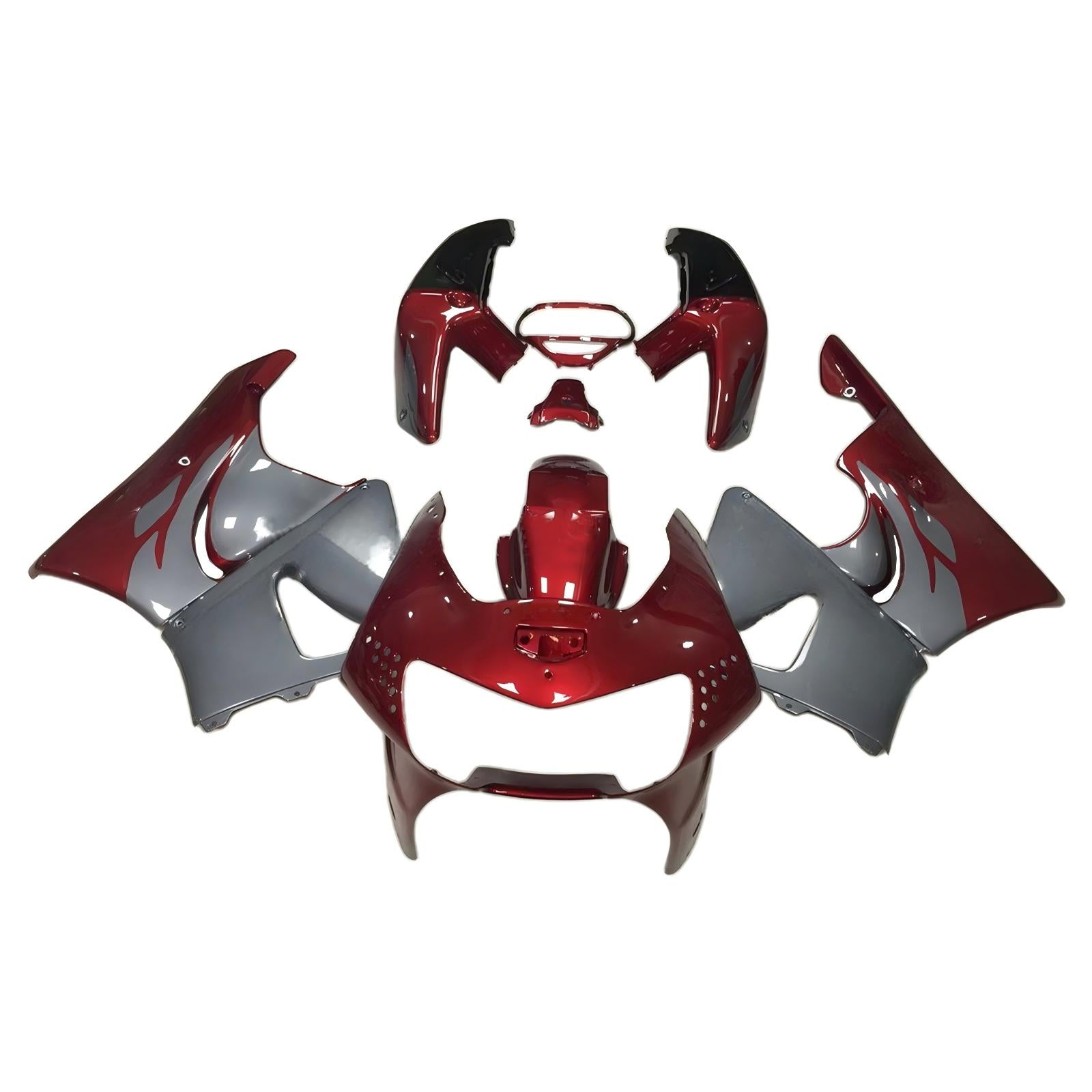 Amotopart 1998–1999 Honda CBR900RR 919 rot-graues Verkleidungsset