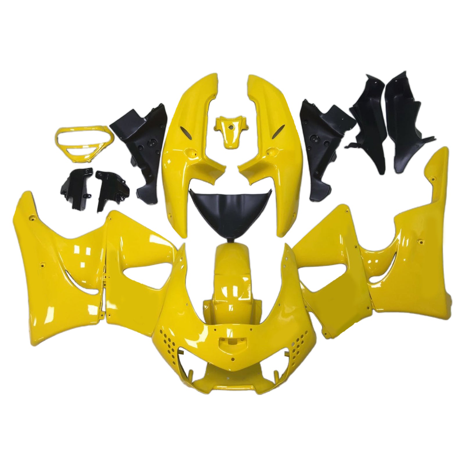 Amotopart 1998-1999 Honda CBR900RR 919 Yellow Black Fairing Kit