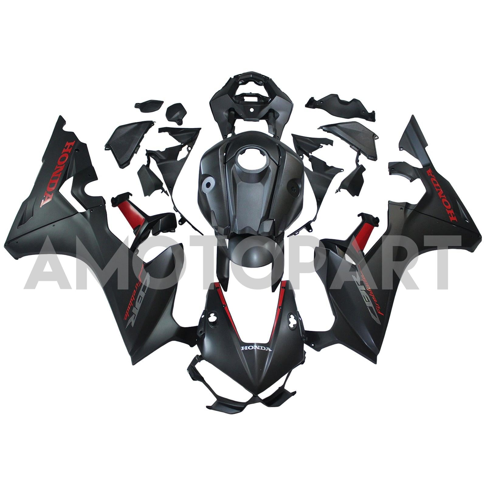 Amotopart 2017-2025 Honda CBR1000RR Fairing Matte Black Style1 Kit