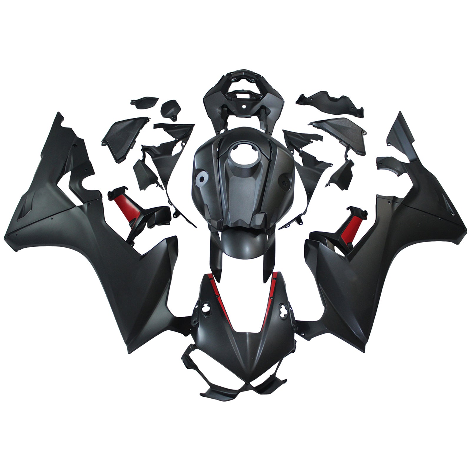 Amotopart 2017-2023 ホンダ CBR1000RR フェアリング マットブラック スタイル 1 キット