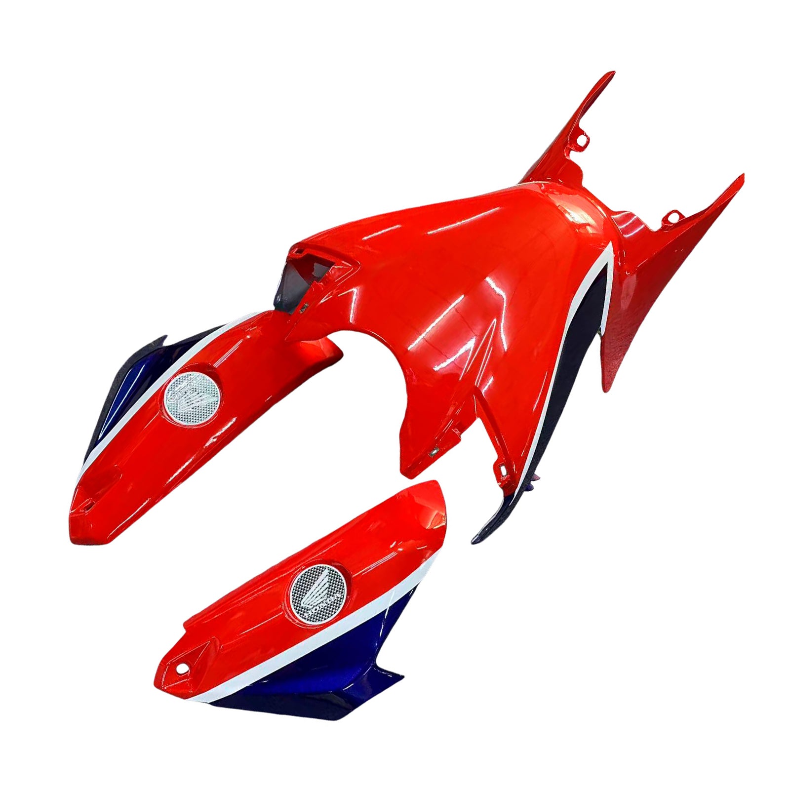 Carénage Amotopart Honda CBR1000RR 2017-2025 Rouge&Kit Style7 blanc