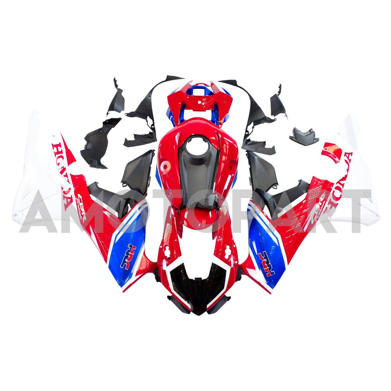 Amotopart 2017-2025 Honda CBR1000RR Fairing Red&White Style2 Kit
