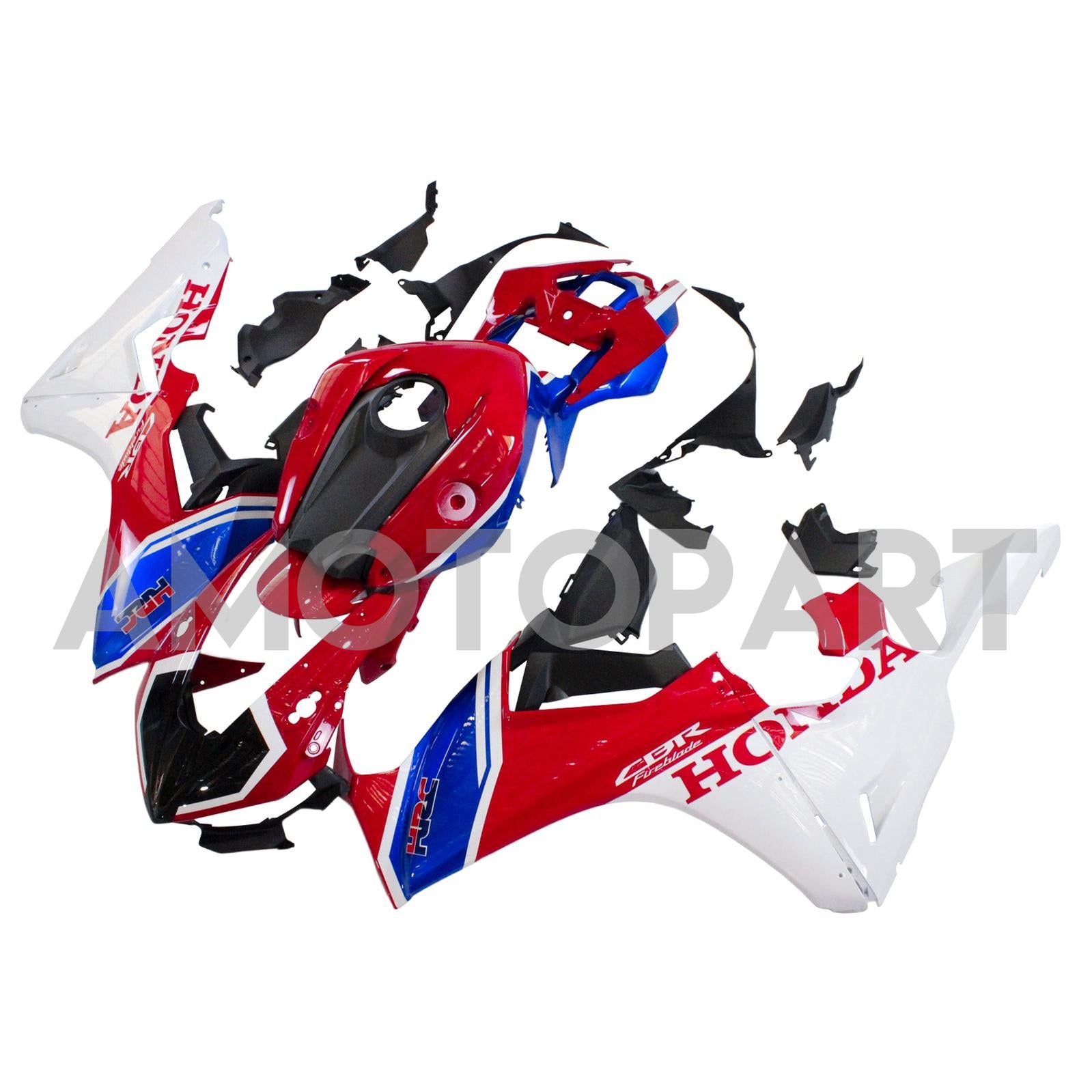 Amotopart 2017-2025 Honda CBR1000RR Fairing Red&White Style2 Kit