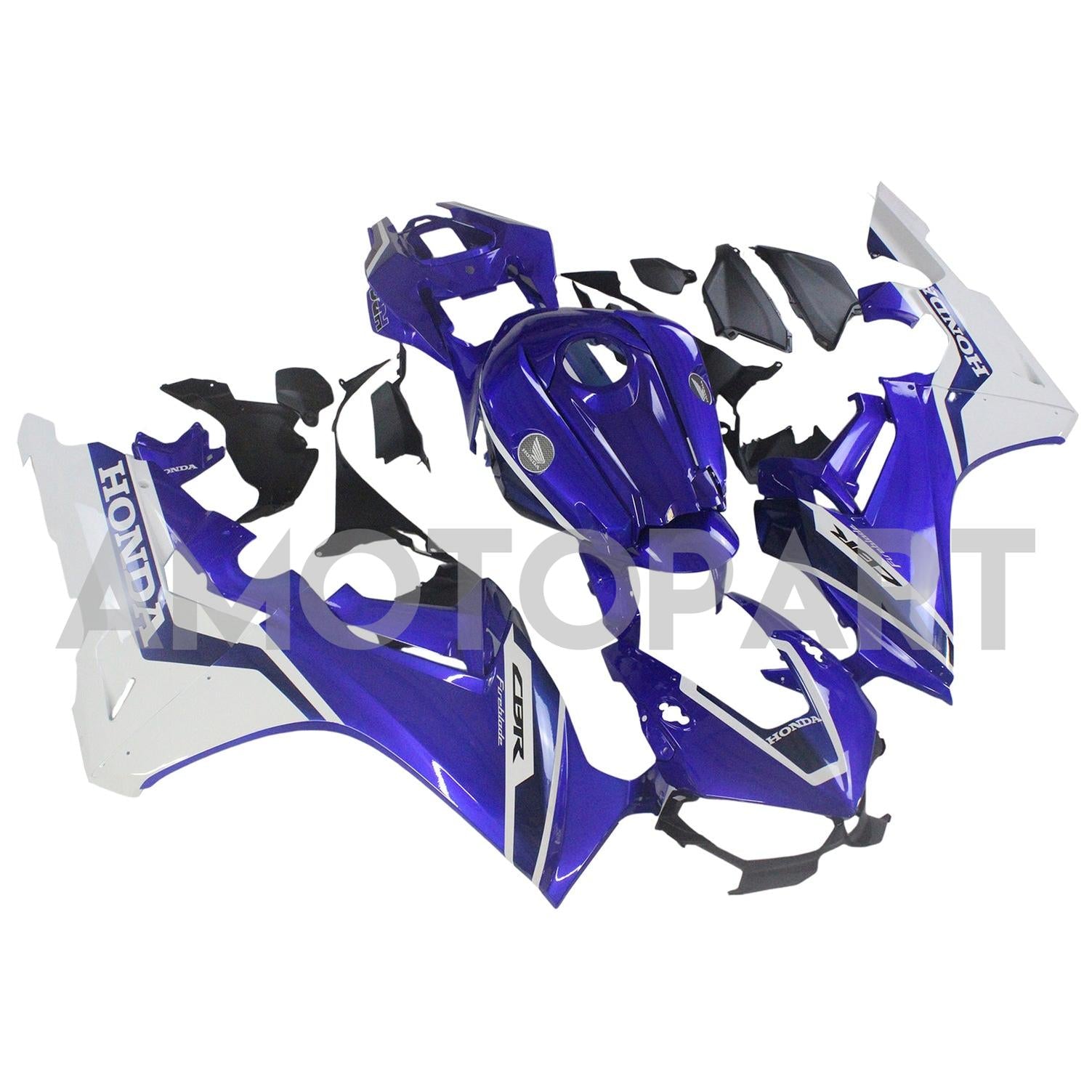 Amotopart 2017-2025 Honda CBR1000RR Fairing Blue&White Kit