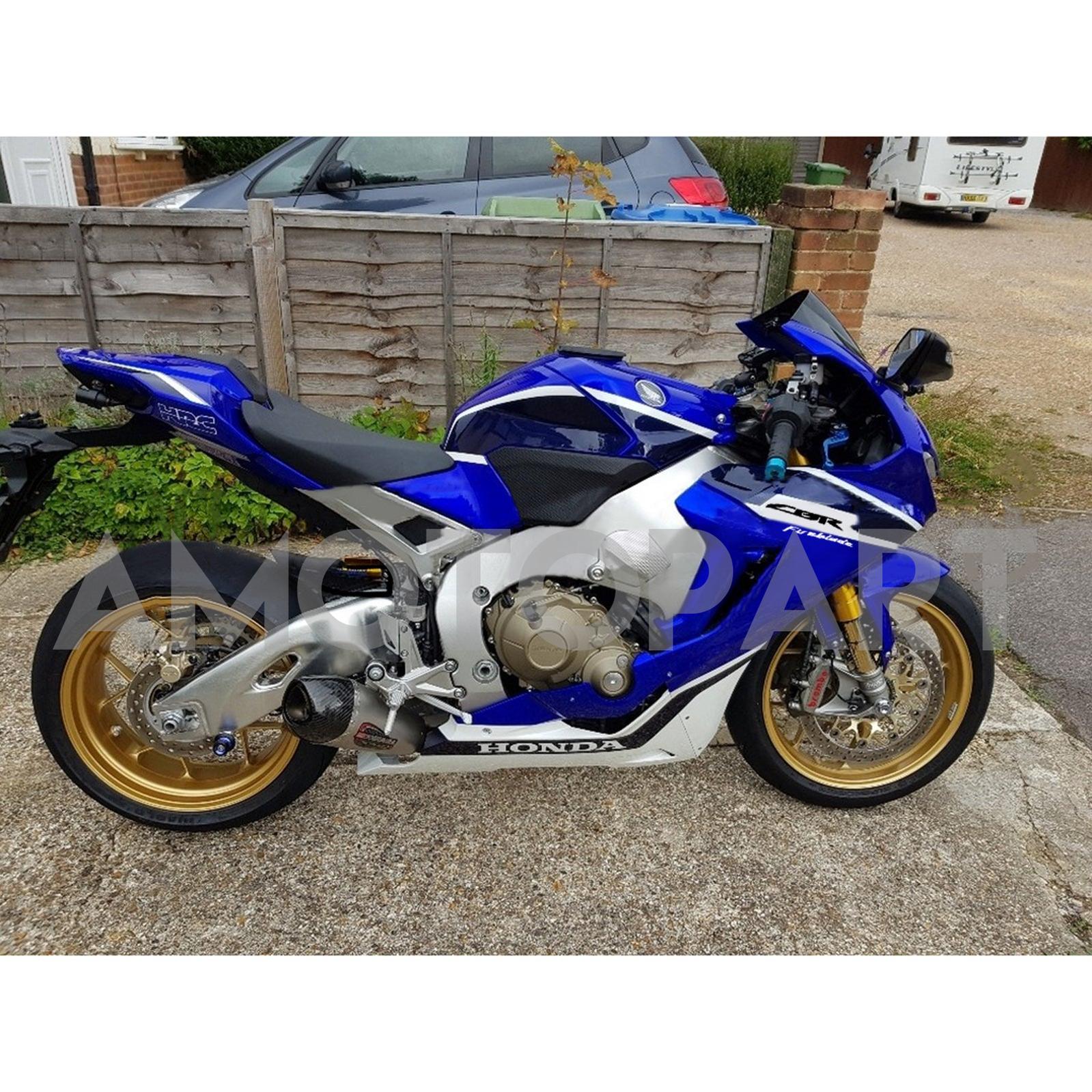 Amotopart 2017-2025 Honda CBR1000RR Fairing Blue&White Kit