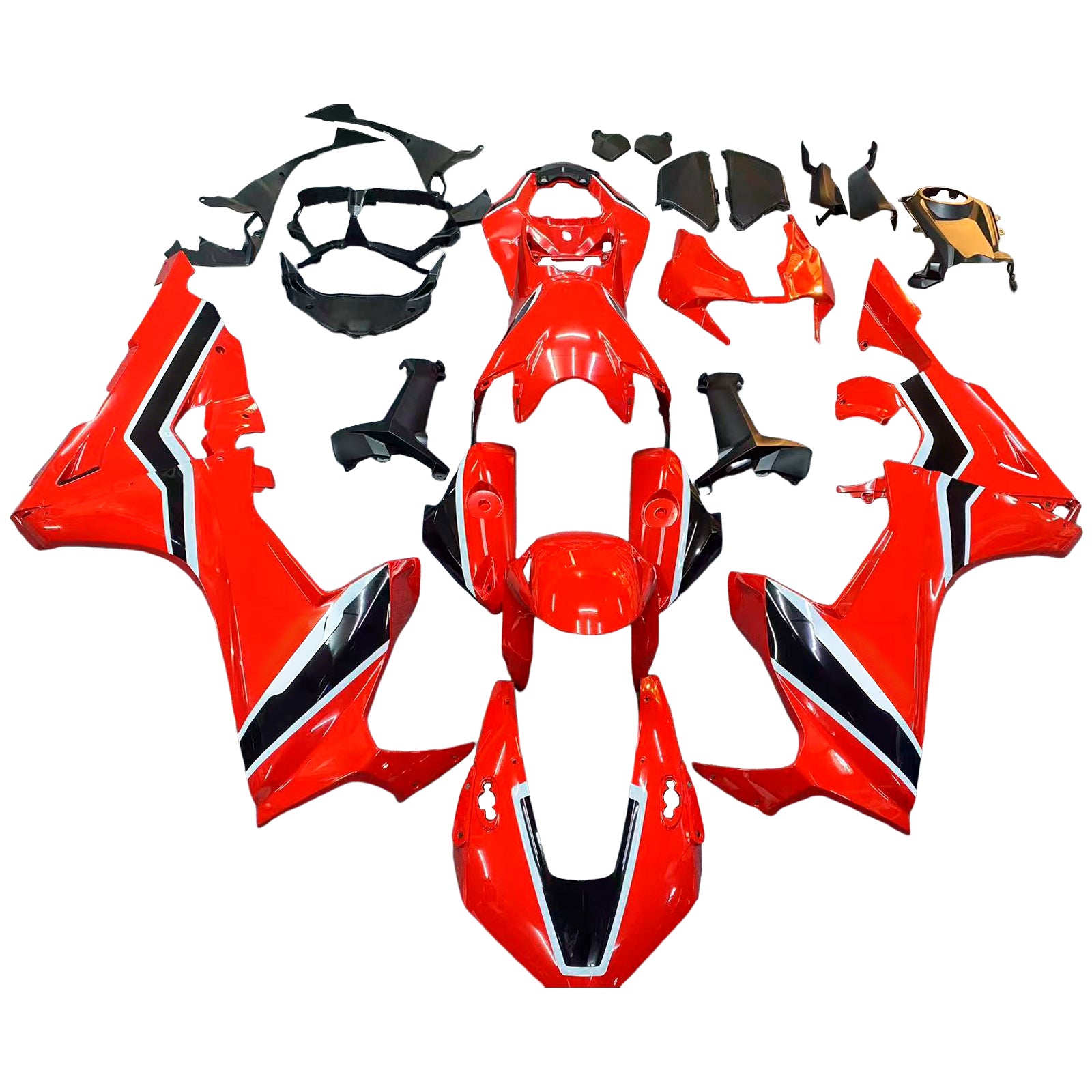 Amotopart 2017-2023 Honda CBR1000RR Kit de carenado rojo y blanco estilo 5