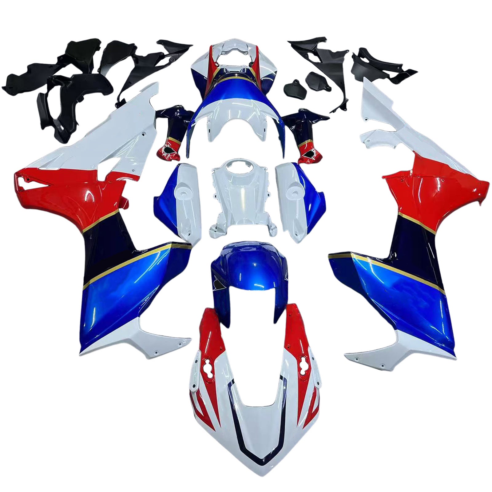 Amotopart 2017-2025 Honda CBR1000RR Fairing Blue&Red Kit