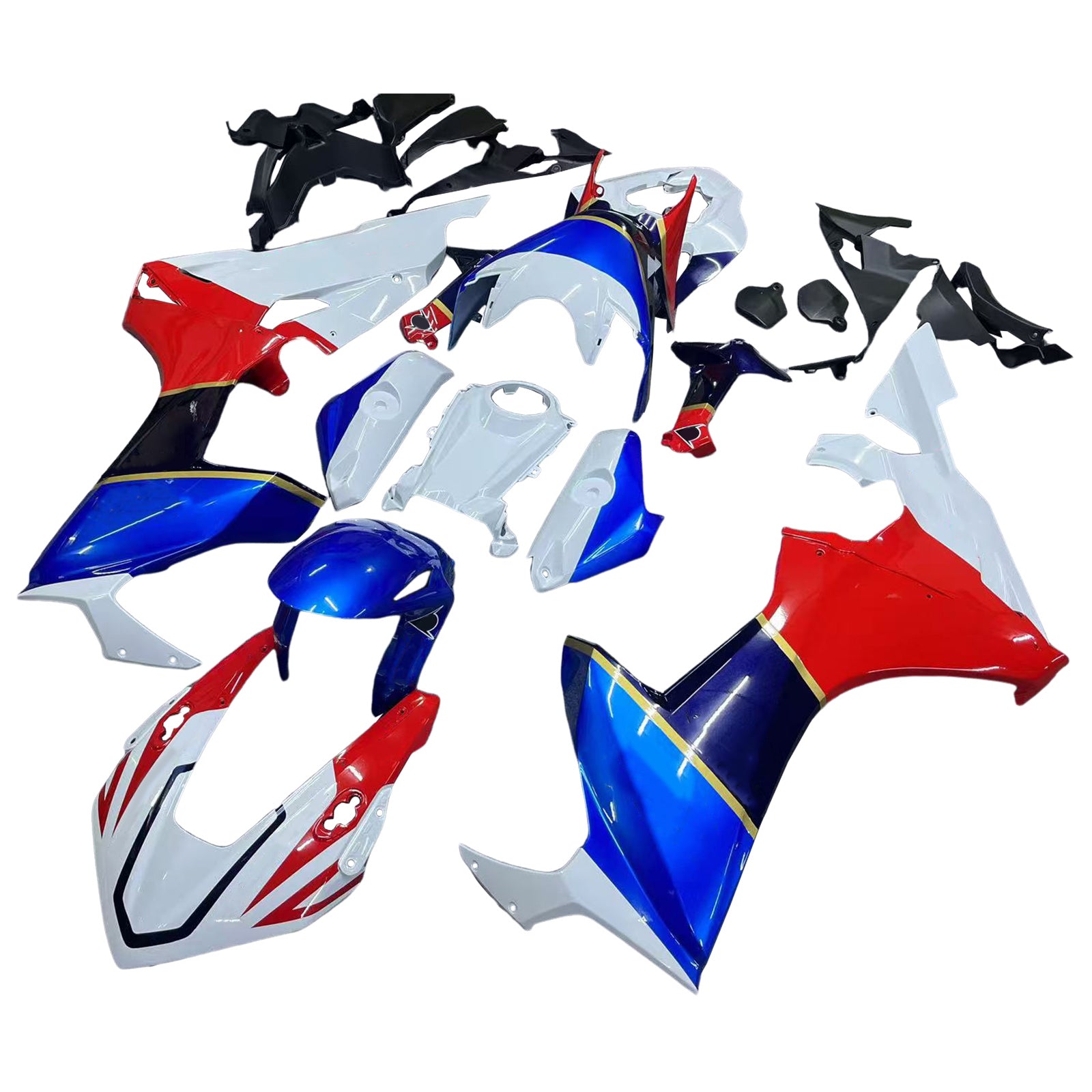 Amotopart 2017-2025 Honda CBR1000RR Fairing Blue&Red Kit