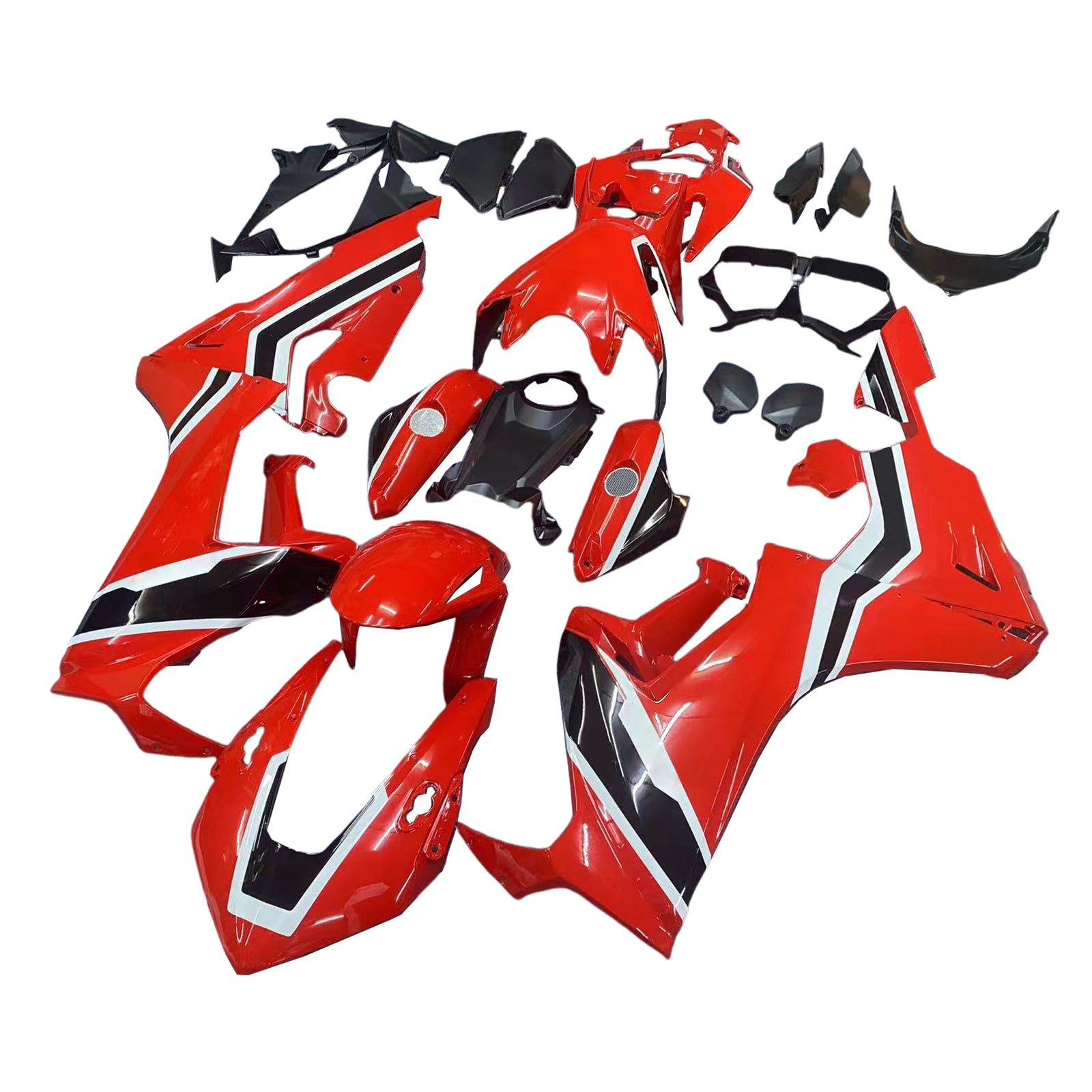 Amotopart 2017-2025 Honda CBR1000RR Fairing Red & Black Kit