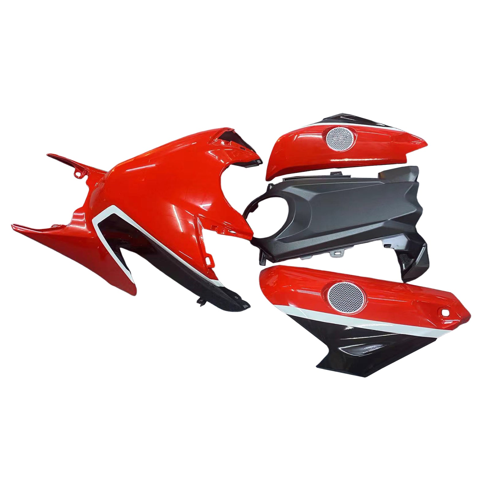 Amotopart 2017-2025 Honda CBR1000RR Fairing Red & Black Kit