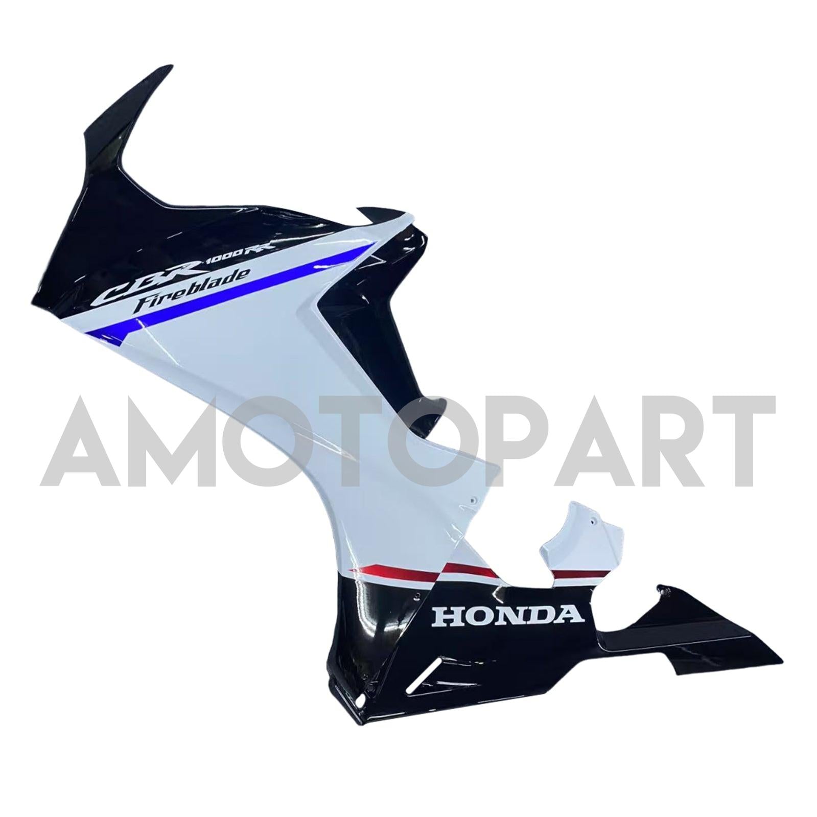 Amotopart 2017-2023 Honda CBR1000RR Kit de carenado blanco y negro