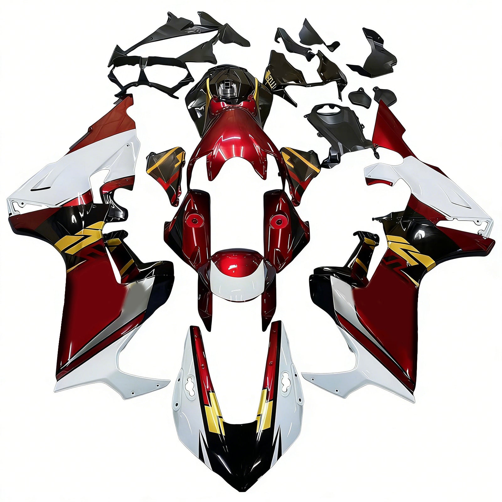 Amotopart 2017-2025 CBR1000RR Honda Red&White Fairing Kit