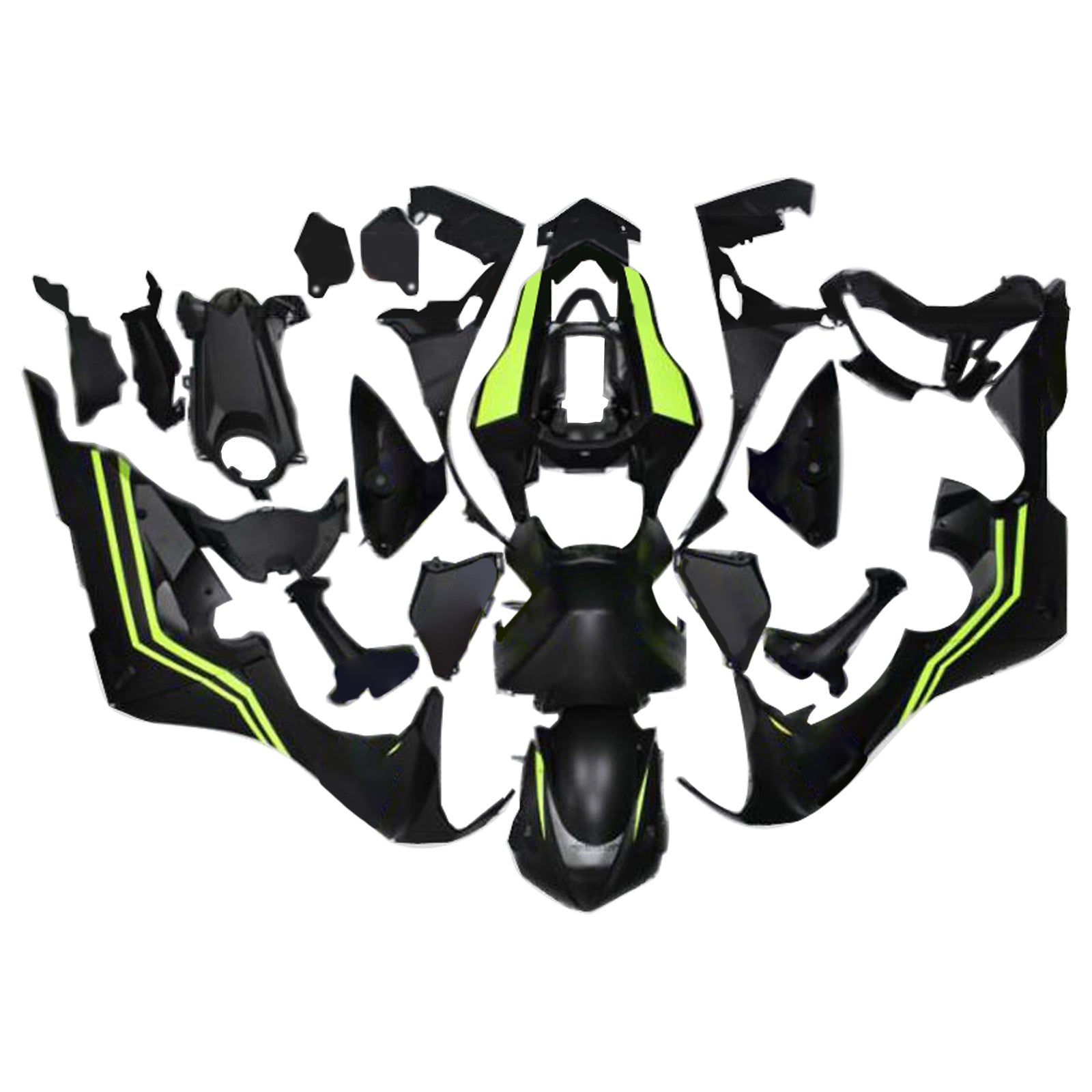 Amotopart 2017-2026 Honda CBR1000RR Černá&NSada žluté kapotáže Eon