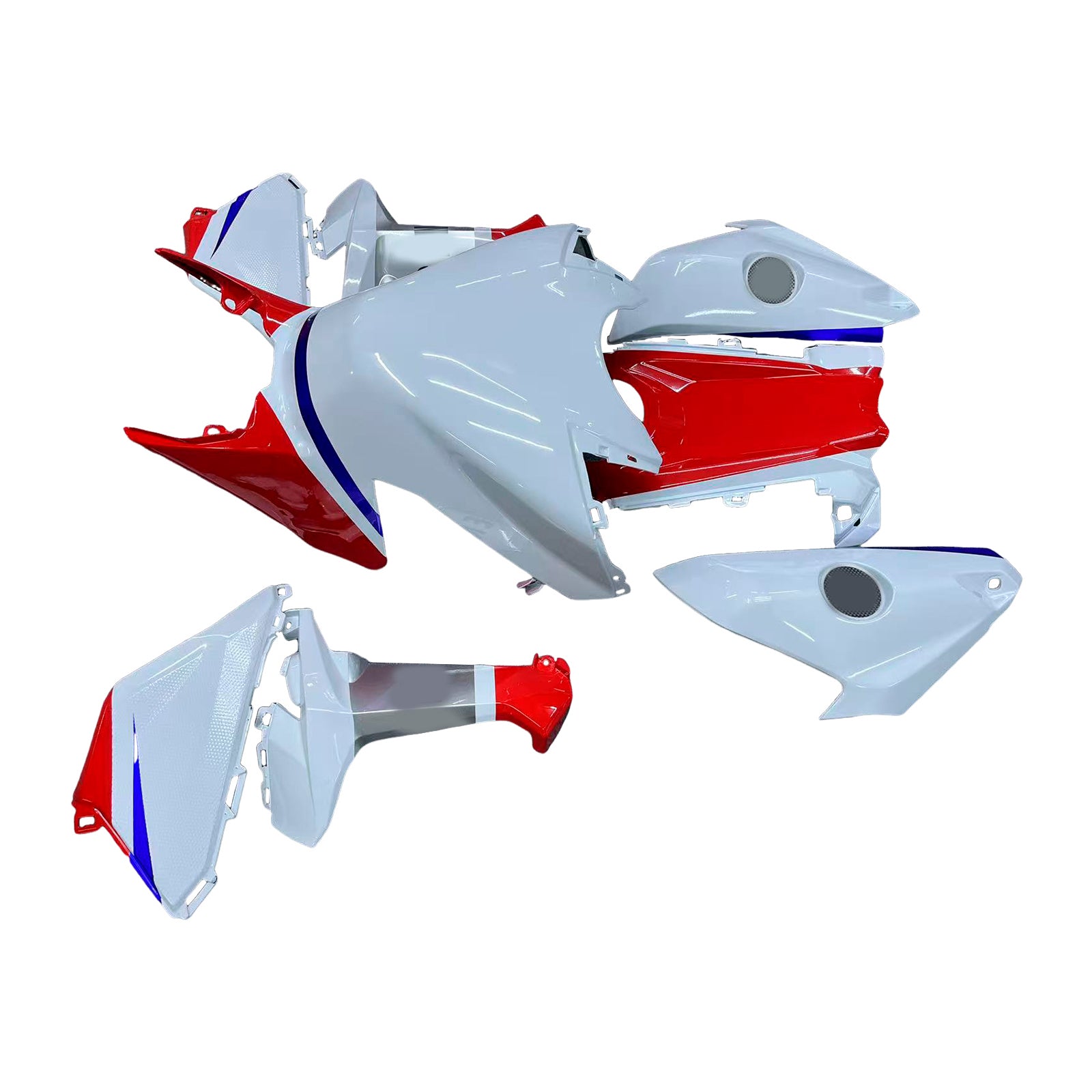 Amotopart 2017-2023 CBR1000RR Honda Kit de carenado con logotipo rojo y blanco