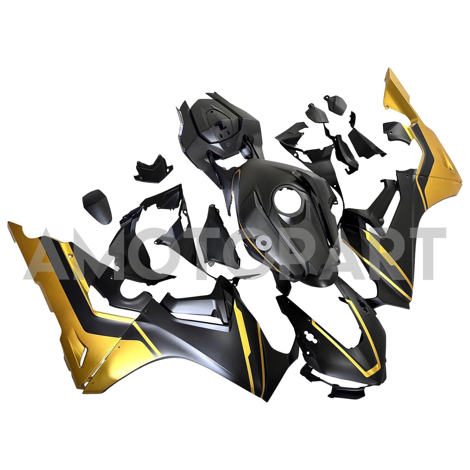 Amotopart 2017-2025 CBR1000RR Honda Black & Gold Failing Kit