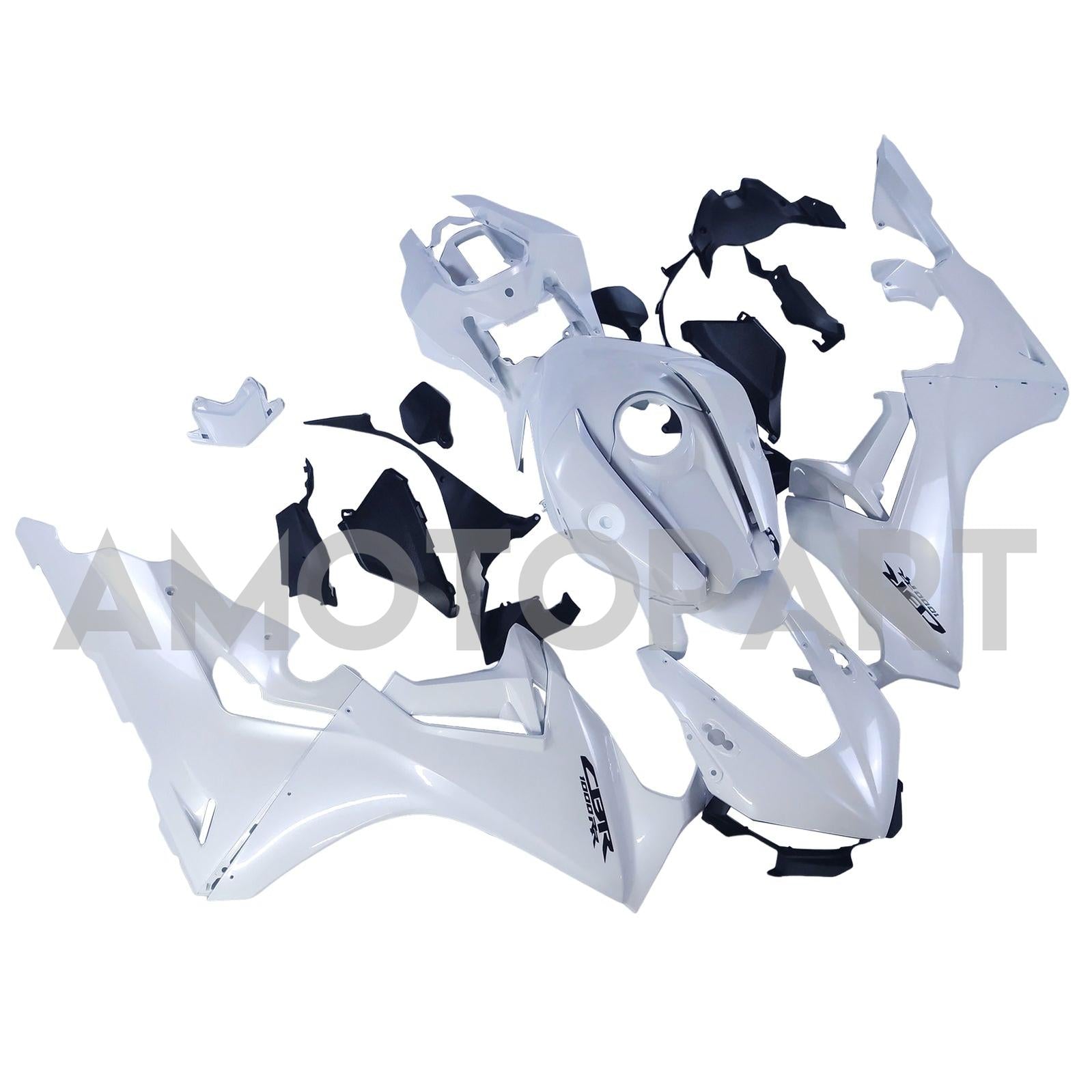 Amotopart 2017-2025 CBR1000RR Honda Pearl White Fairing Kit